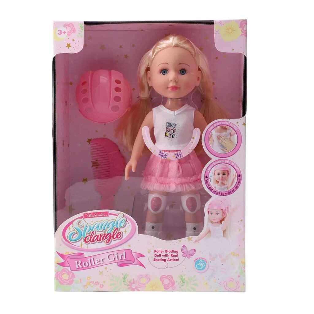 Lutka koja vozi rolere, Roze