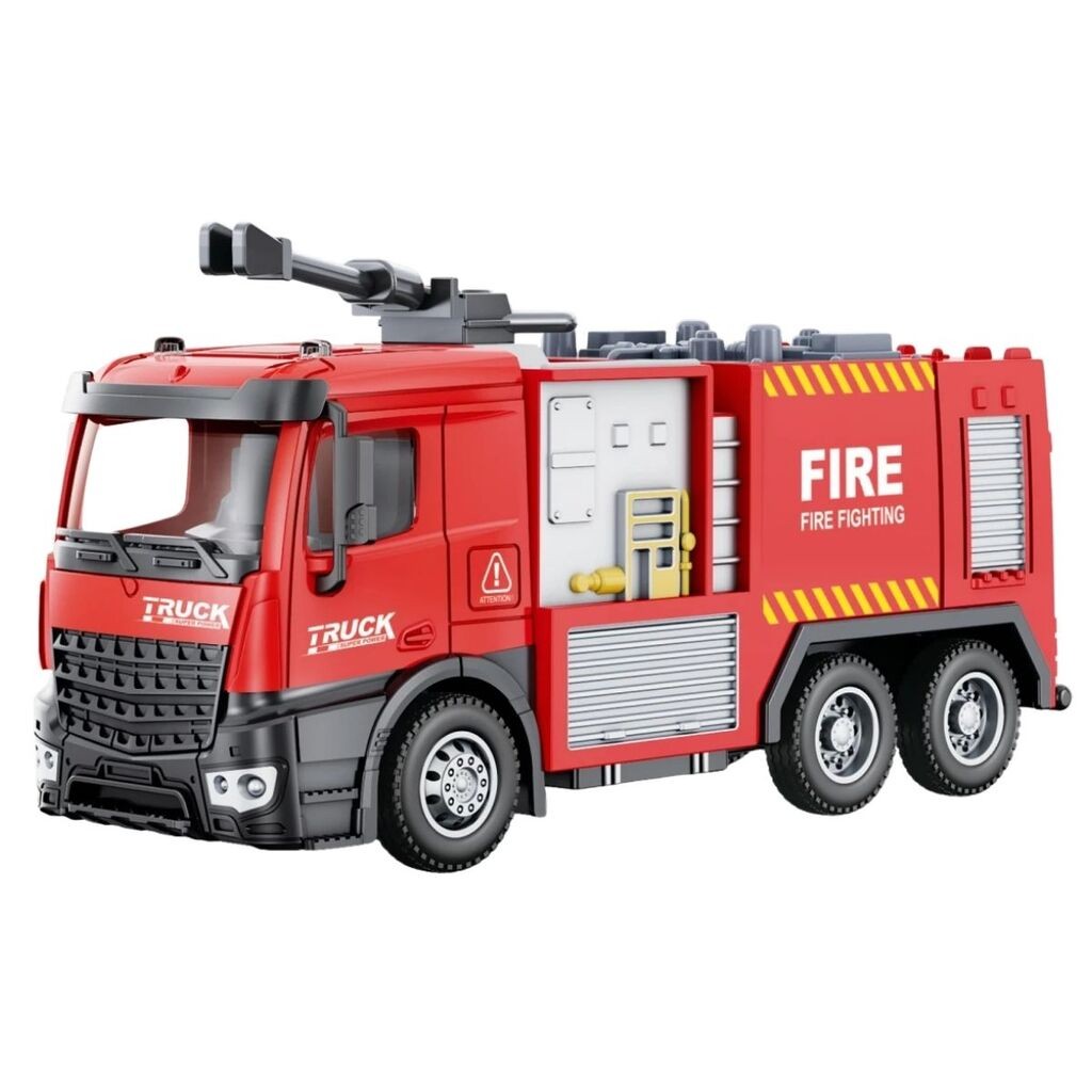 Dečiji Kamion vatrogasac sa šmrkom 1:32, Metalni, Crveni