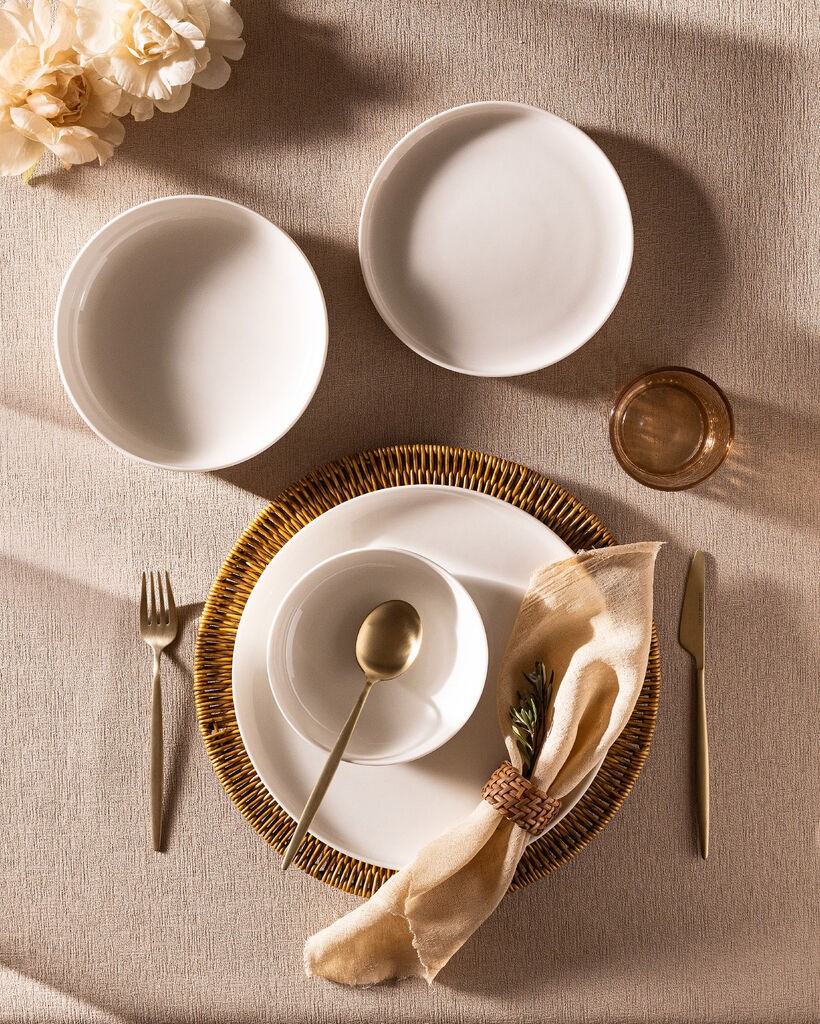 Madame Coco Set tanjira za ručavanje Madelyn , 24 dela, Beli