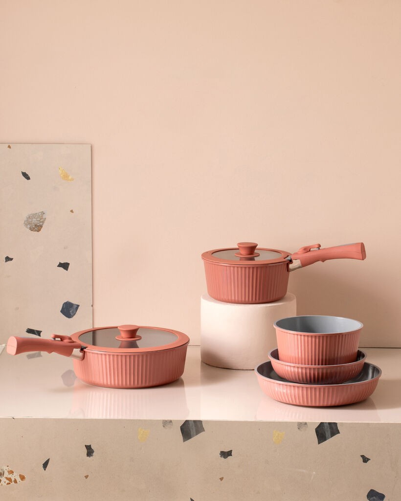 Madame Coco Set šerpi Benard, 7 delova, Roze