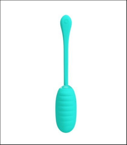 PRETTY LOVE Mekano silikonsko vibro jaje, Tirkizno