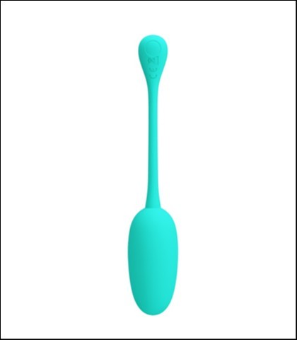 PRETTY LOVE Silikonsko vibro jaje Knucker, Tirkizno