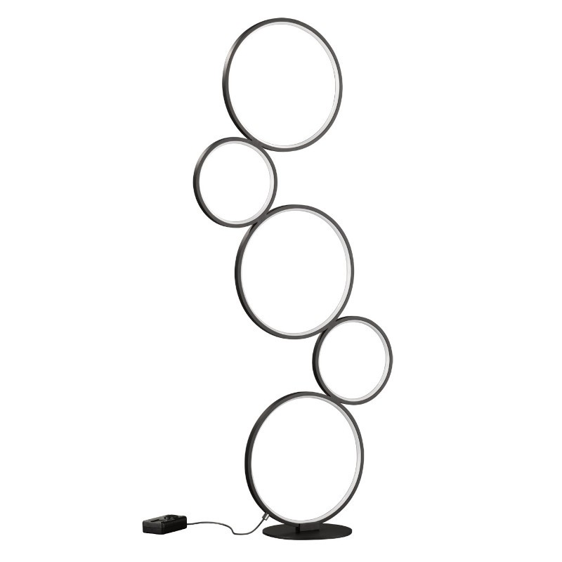 TRIO LIGHTING Led podna lampa RONDO 422610532, Crna