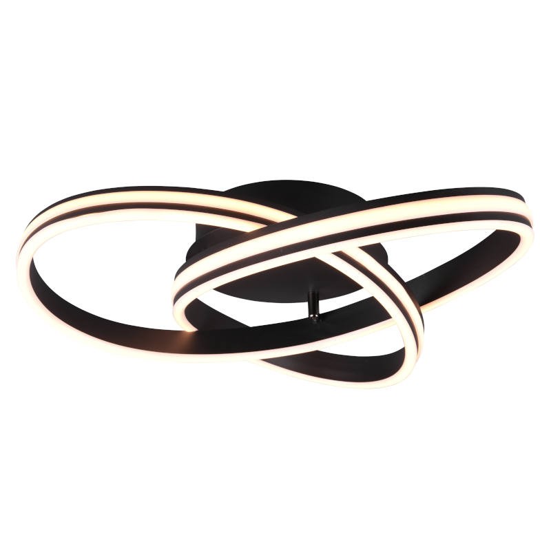 TRIO LIGHTING Led plafonjera NURIA 626210132, 58W, Crna