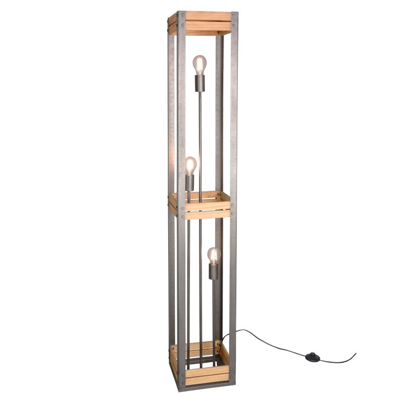 TRIO LIGHTING Podna lampa KHAN 405500367, Nikl