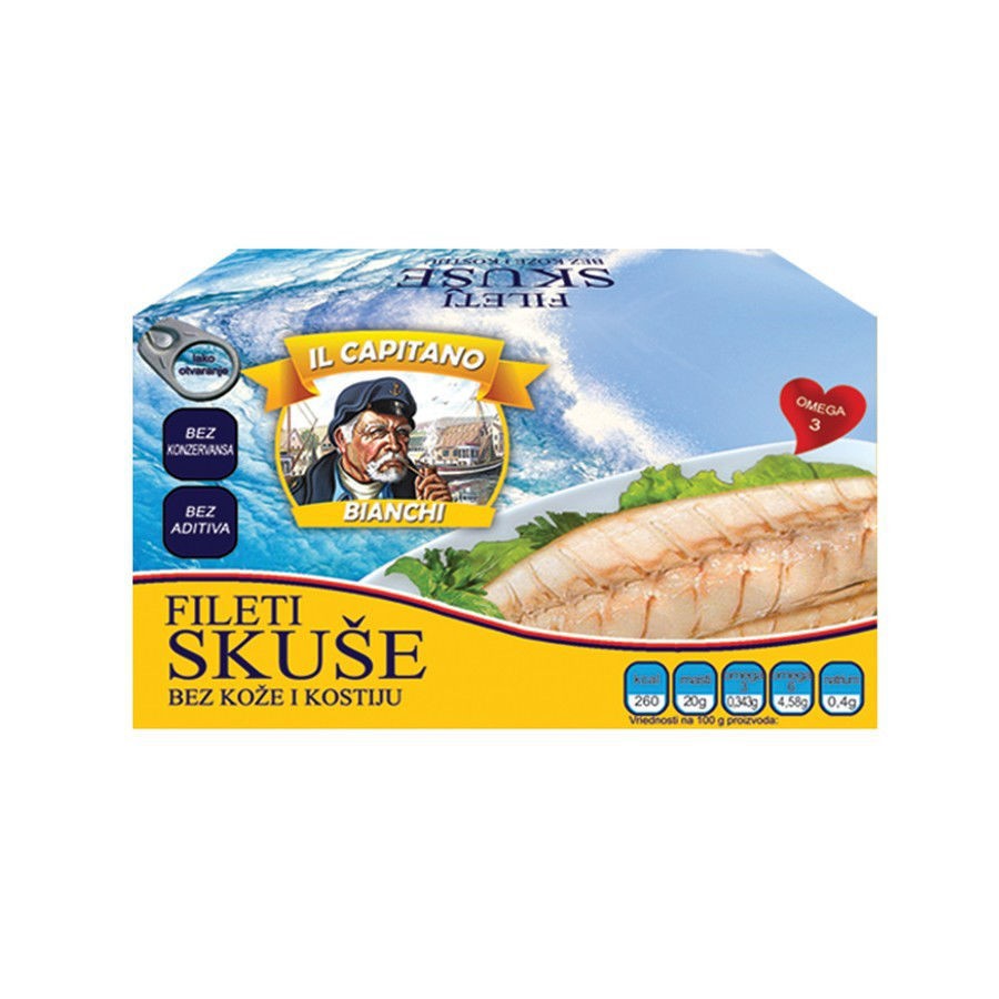 IL CAPITANO Skuša filet, 115g