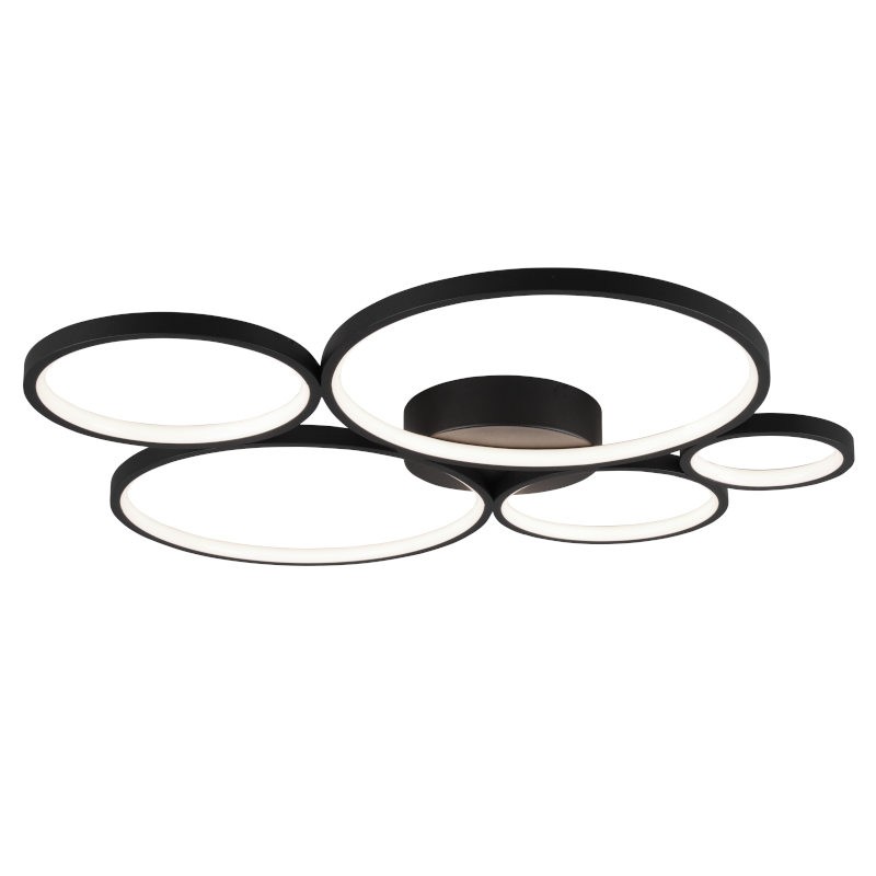 TRIO LIGHTING Led plafonjera RONDO 622610532, Crna