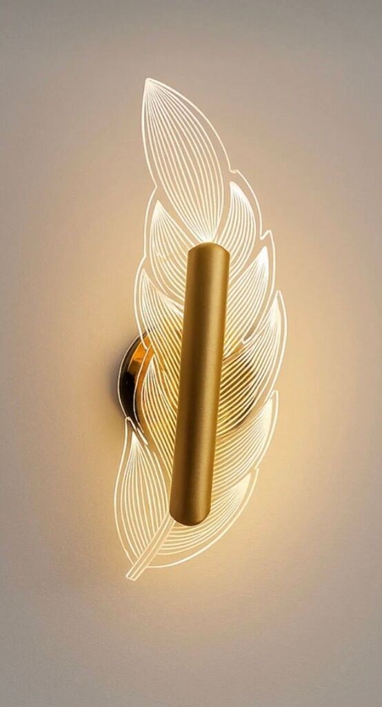 Opviq Zidna lampa BRZ-343409, Zlatne boje