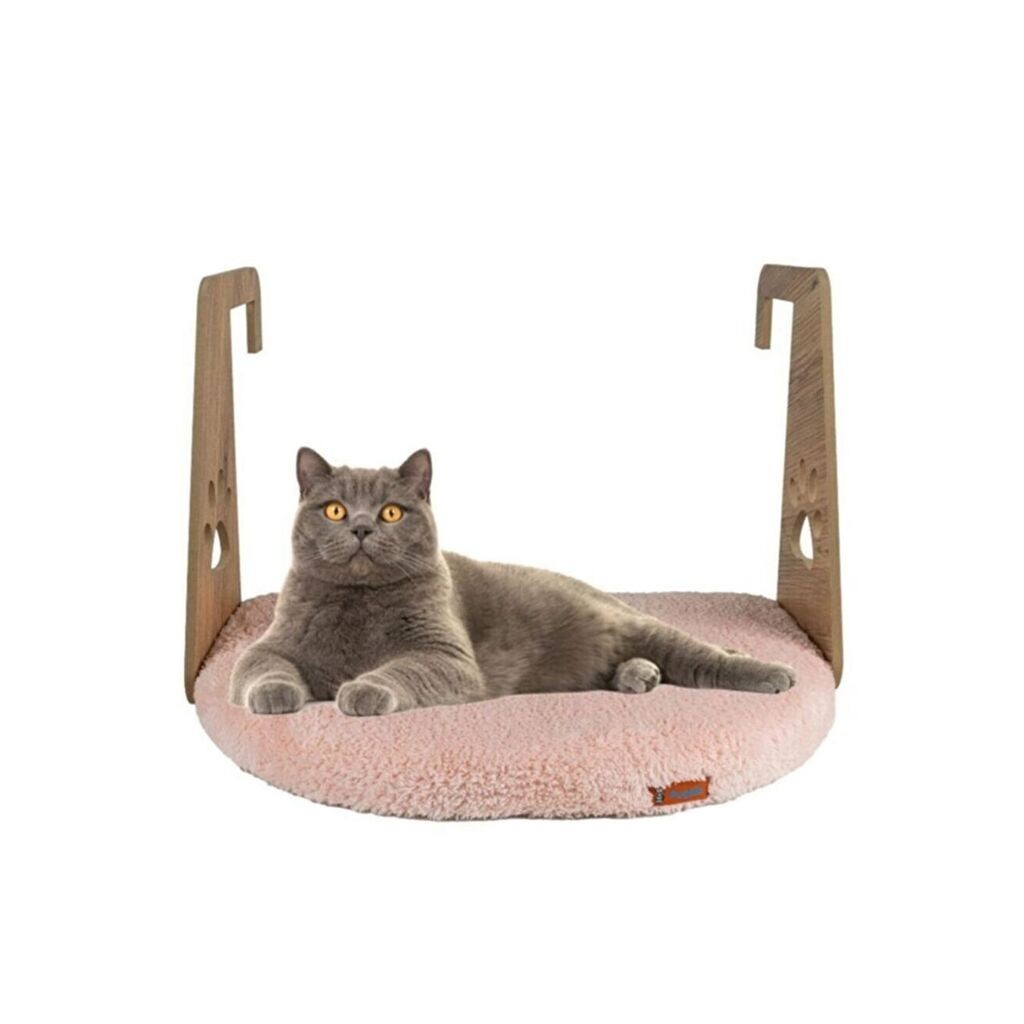 Paws & Whiskers Ležaljka za mačke sa ramom za radijator, 52 × 35 cm, Roze