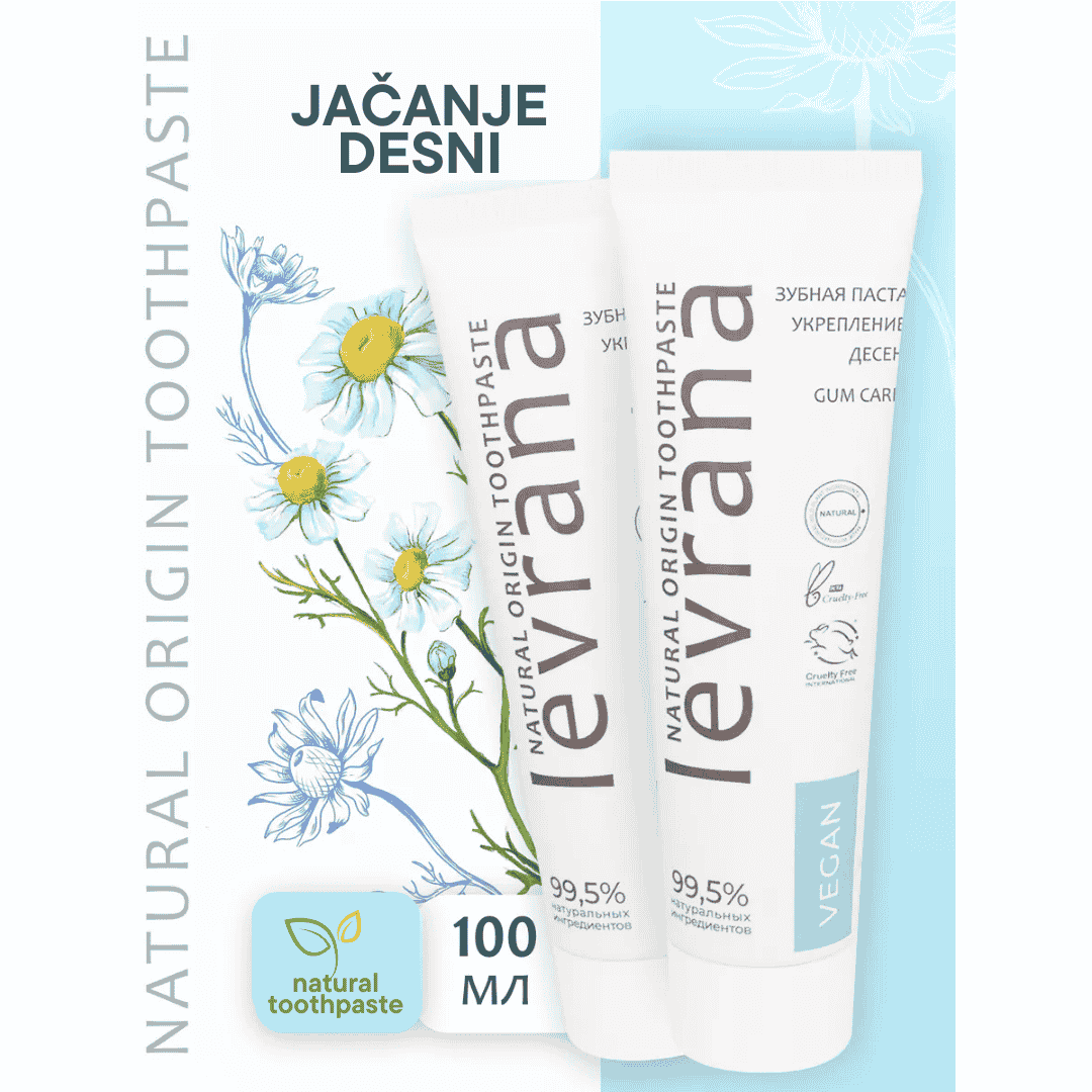LEVRANA Pasta za zube Oblepiha i kamilica, Jačanje desni, 100 ml