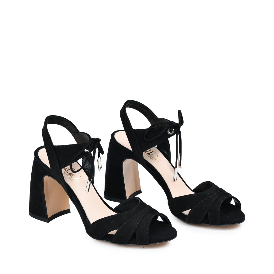 SILKO Ženske sandale na štiklu  Alyss A5/FT, Crne