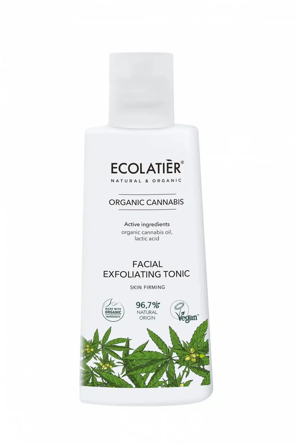 ECOLATIER Tonik eksfoliant Organski kanabis, 150 ml