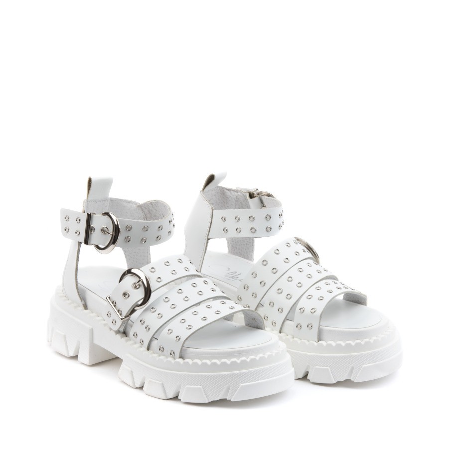 SILIKO Ženske sandale Rock26, Bele