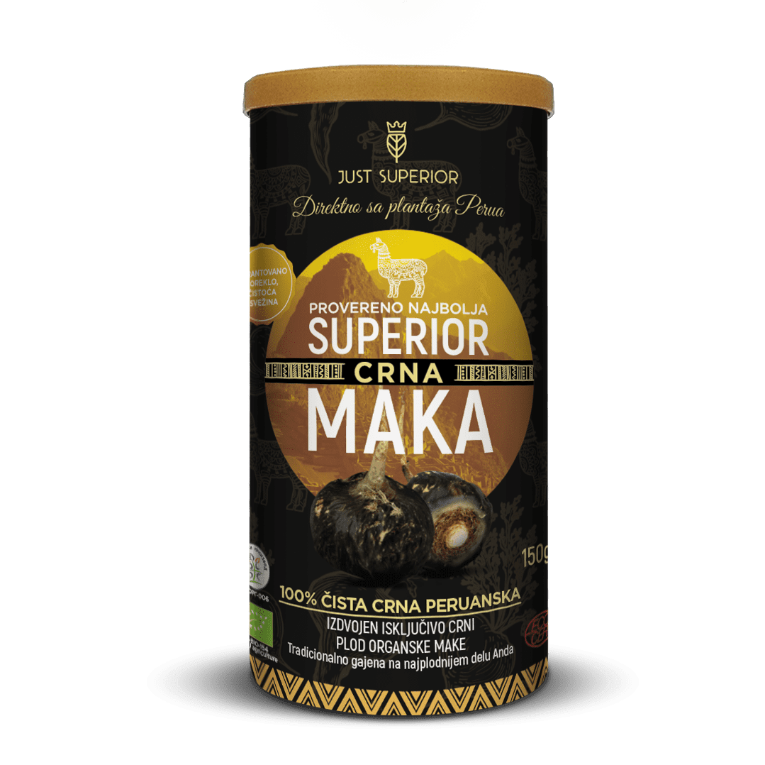 JUST SUPERIOR Organska crna maka, 150g
