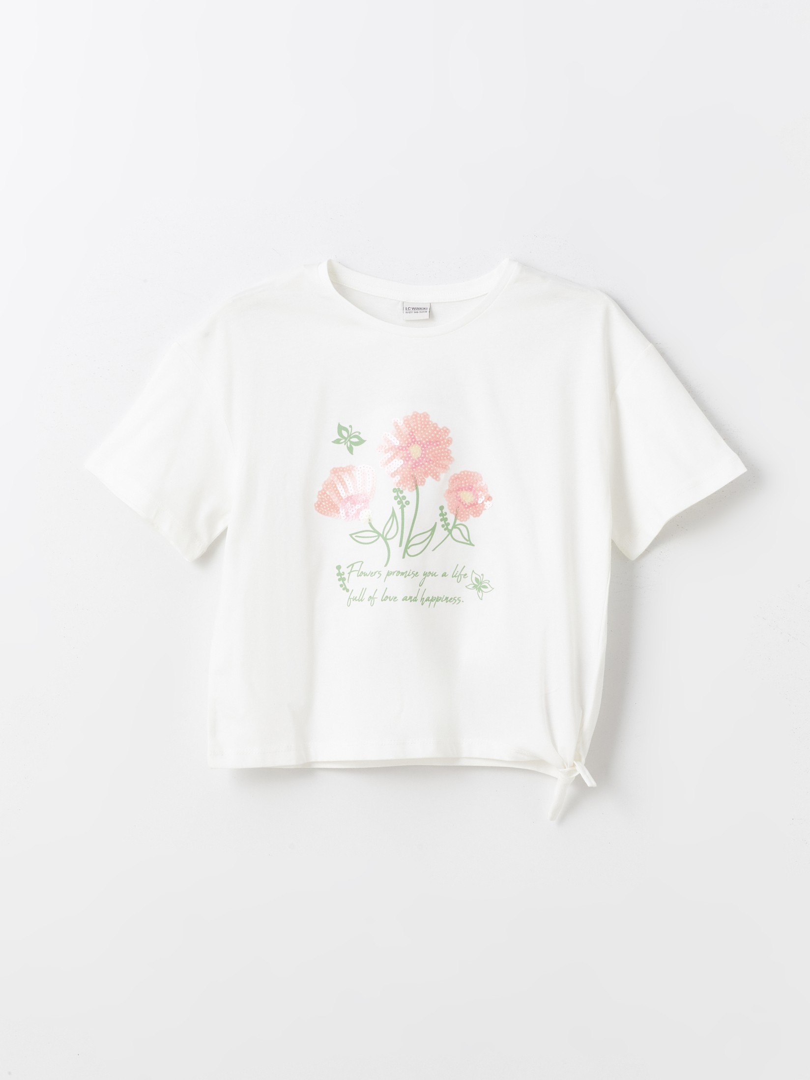 LC Waikiki Majica za devojčice S43906Z4-FDU, Svetlobež