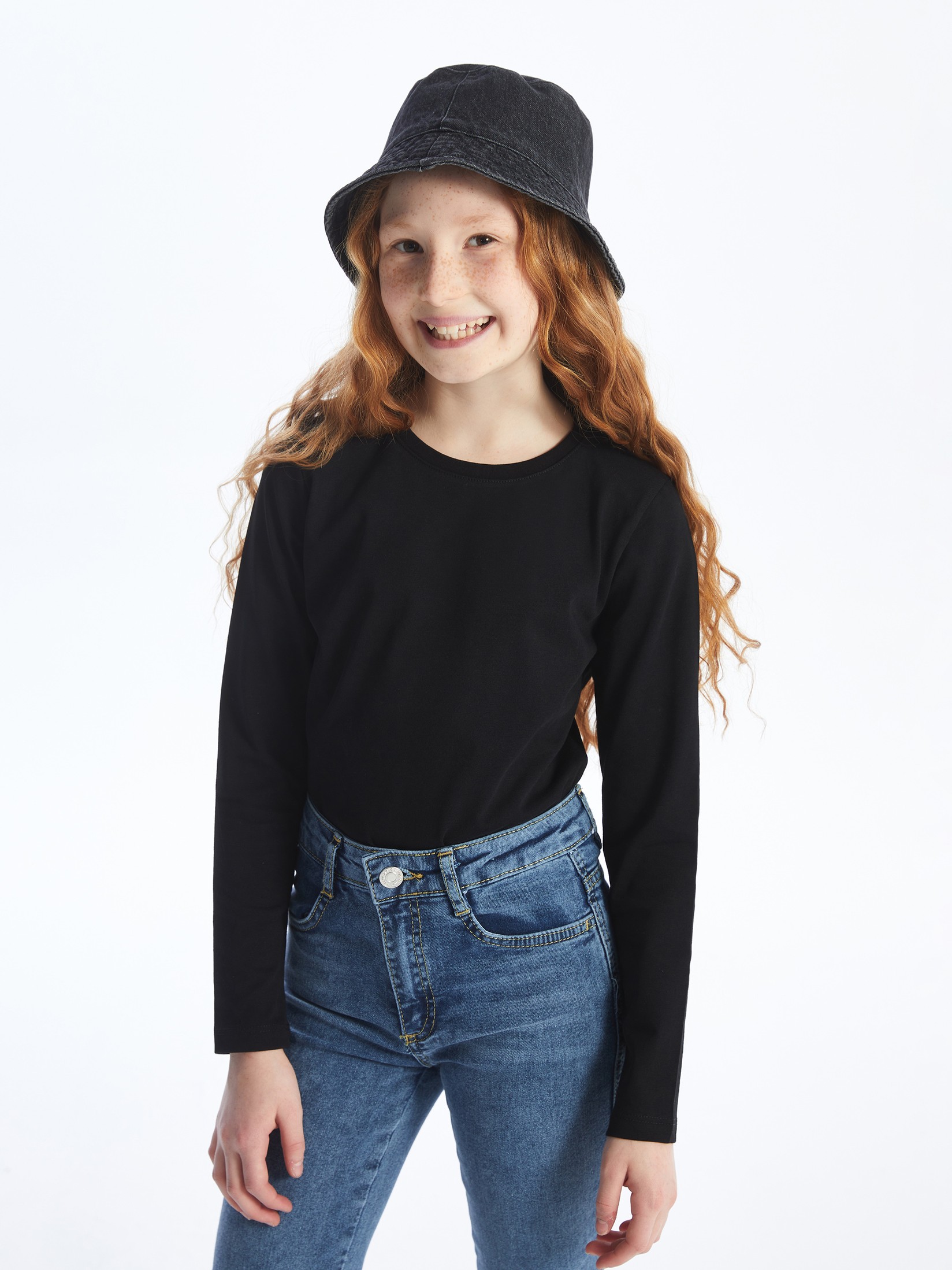 LC Waikiki Majica za devojčice S42366Z4-CVL, Crna