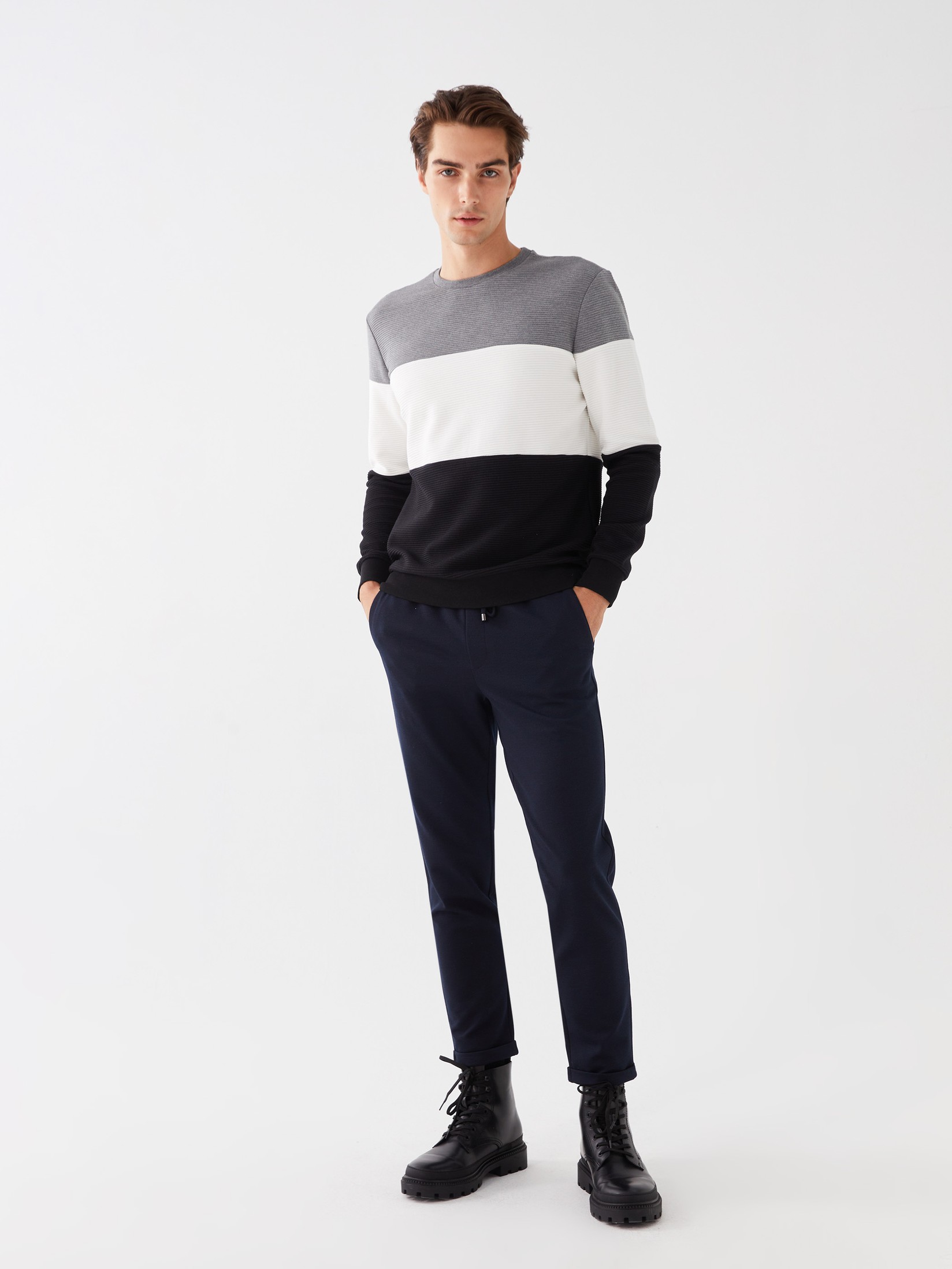 LC Waikiki Muške pantalone S40030Z8-RFH, Teget