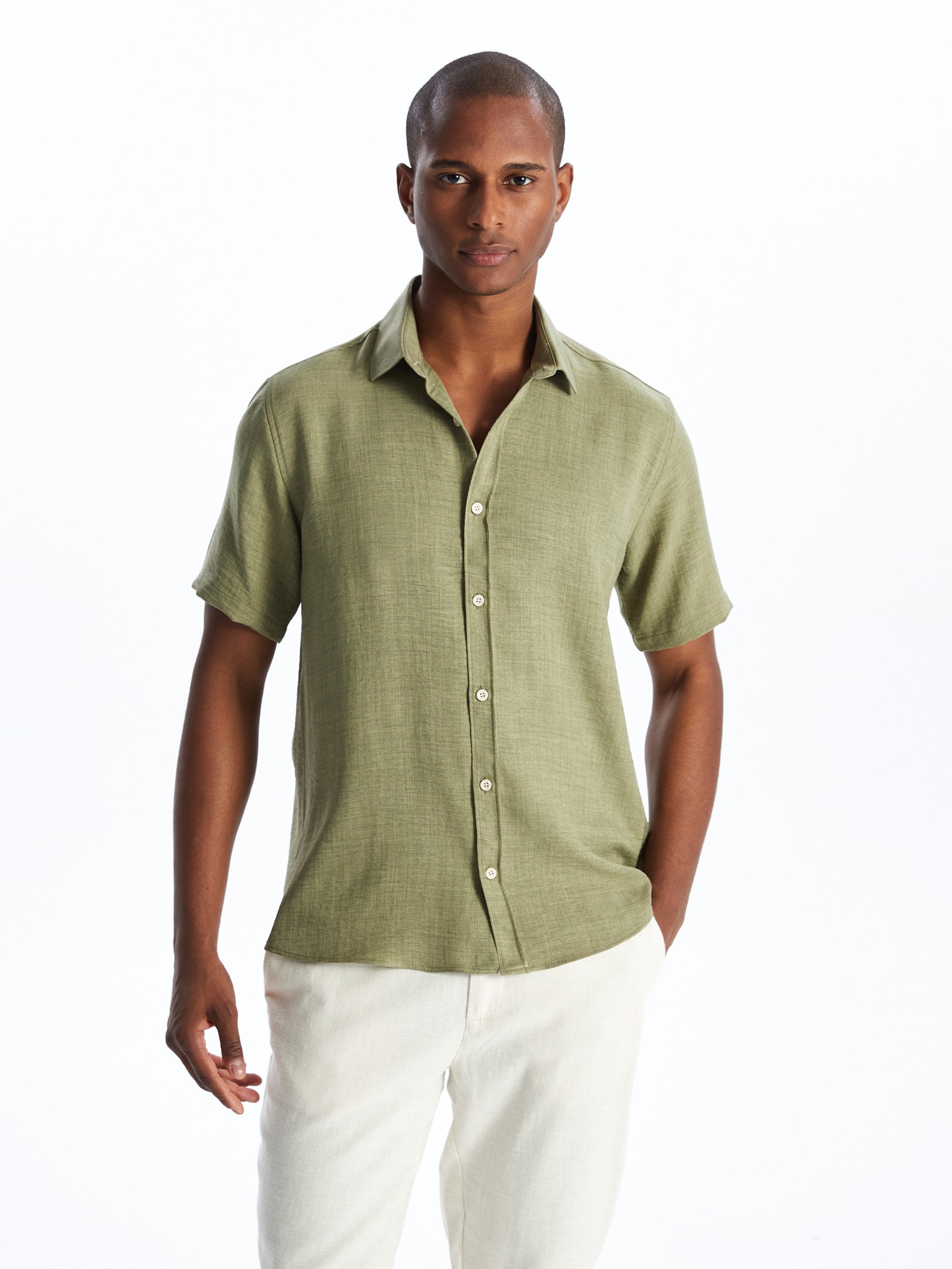 LC Waikiki Muška košulja S4DB85Z8-S3L, Zelena