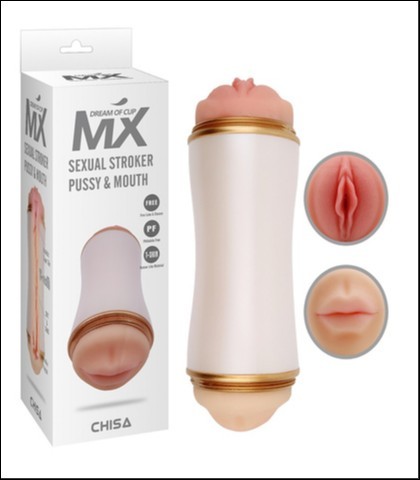 Masturbator Sexual Stroker Pussy and Mouth, 21.5cm