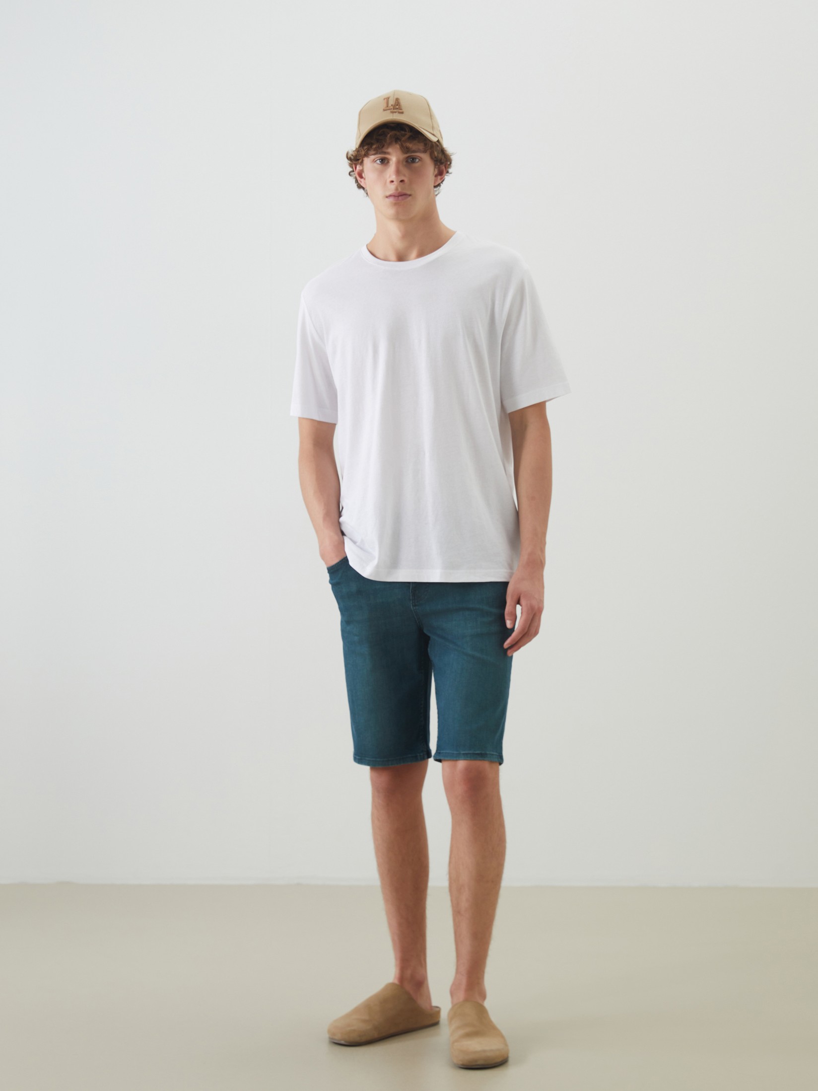 LC Waikiki Muški teksas šorc S3DV80Z8-333, Zeleni