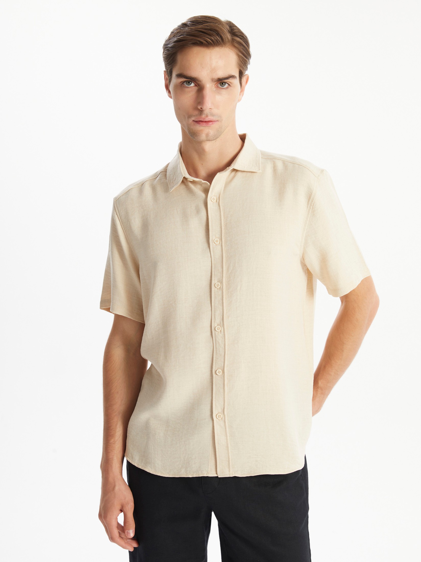 LC Waikiki Muška košulja S4DB85Z8-QNB, Vanila