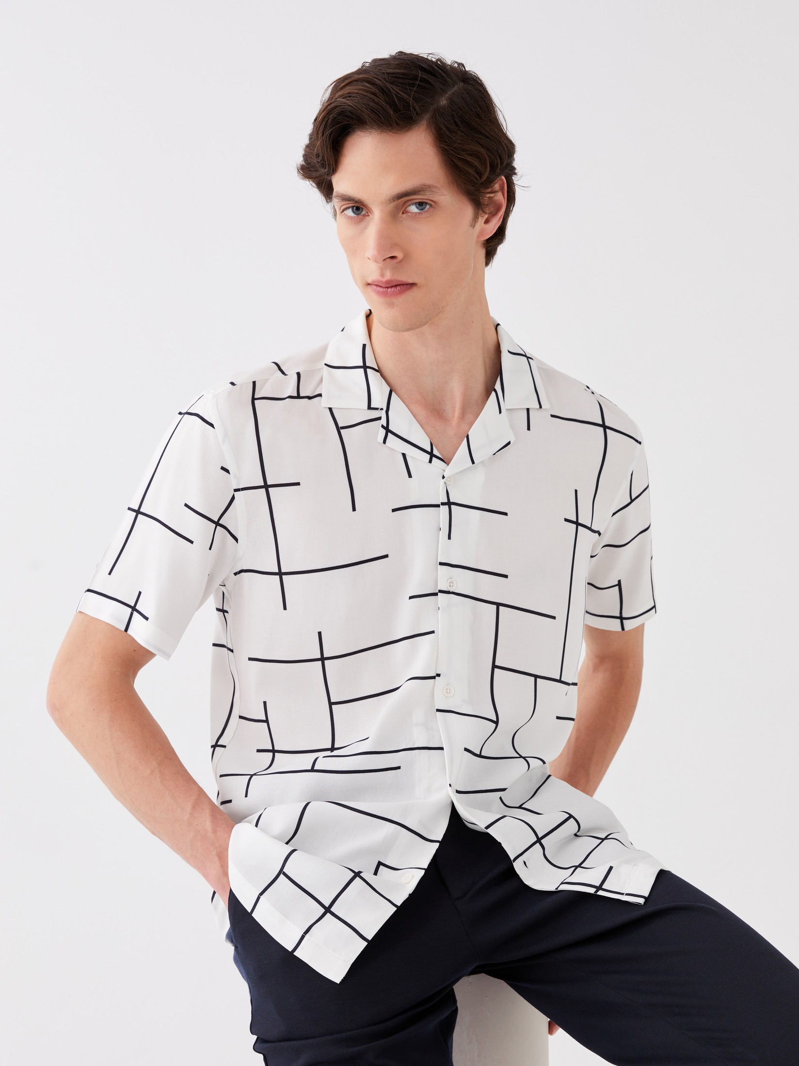 LC Waikiki Muška košulja S3HC88Z8-Q6K, Bela