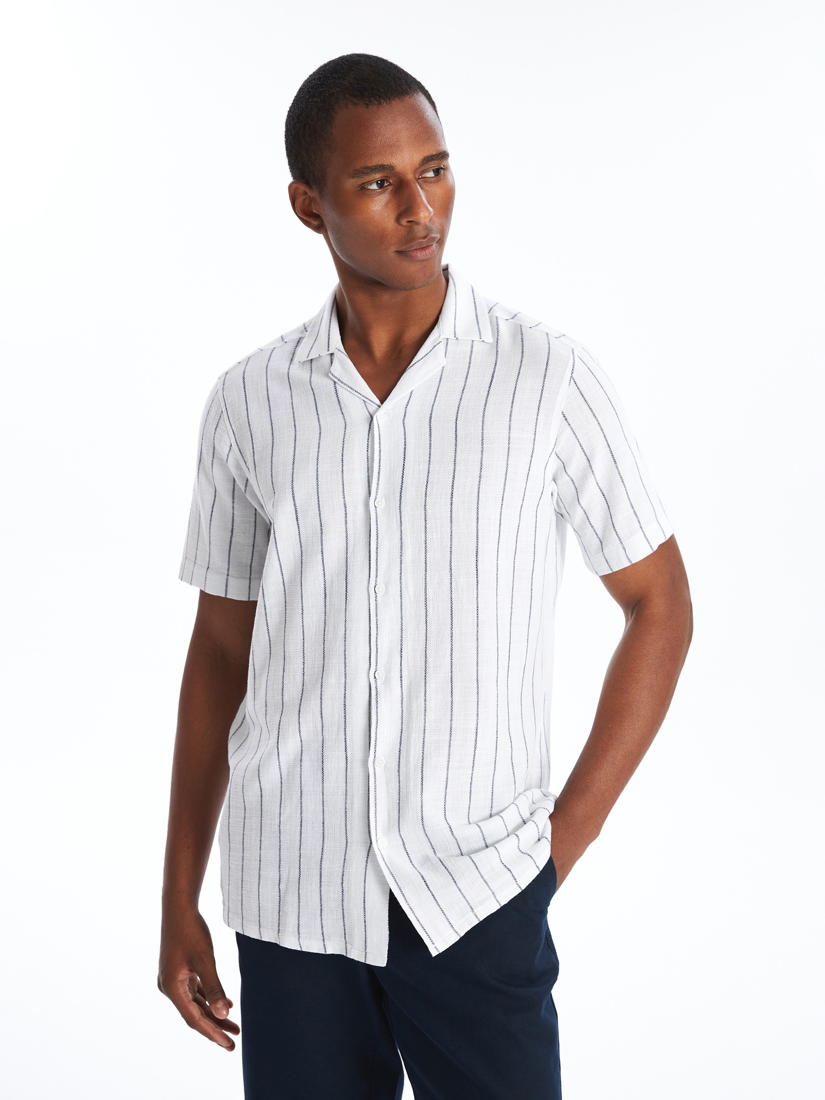 LC Waikiki Muška košulja S4FR75Z8-LGS, Teget