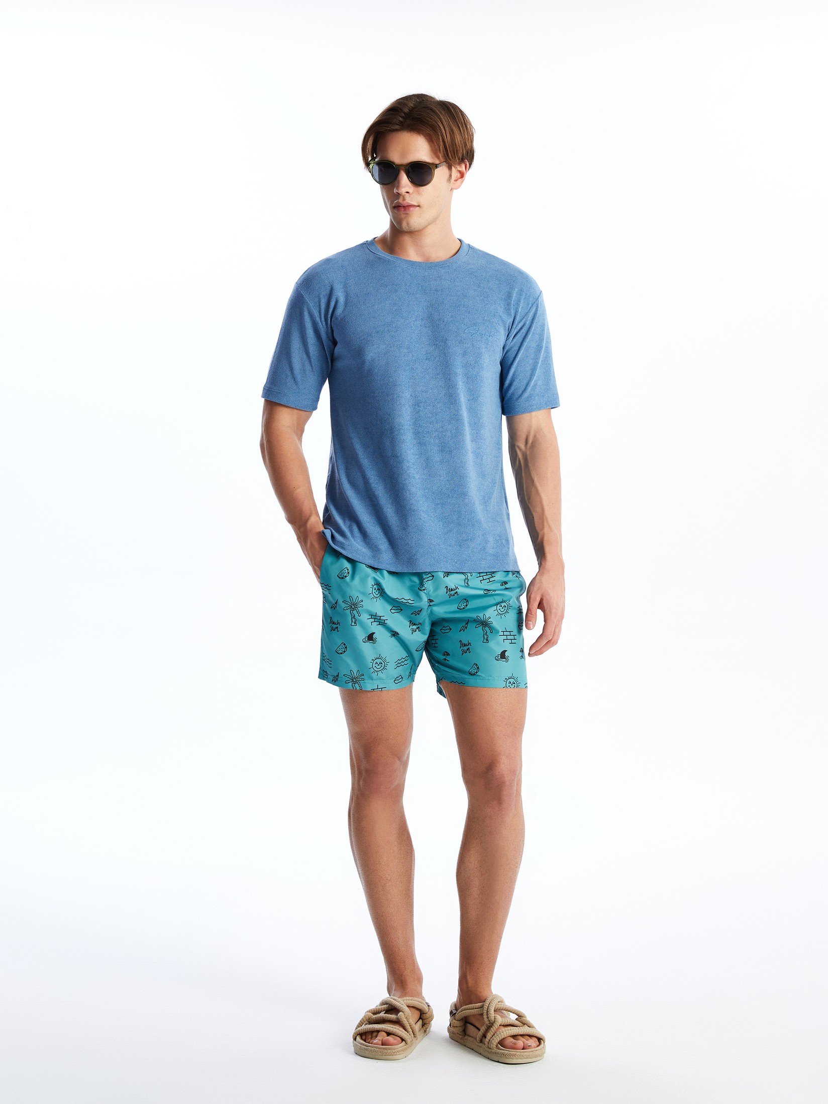 LC Waikiki Muški kupaći kostim S4CT22Z8-LQQ, Plavi