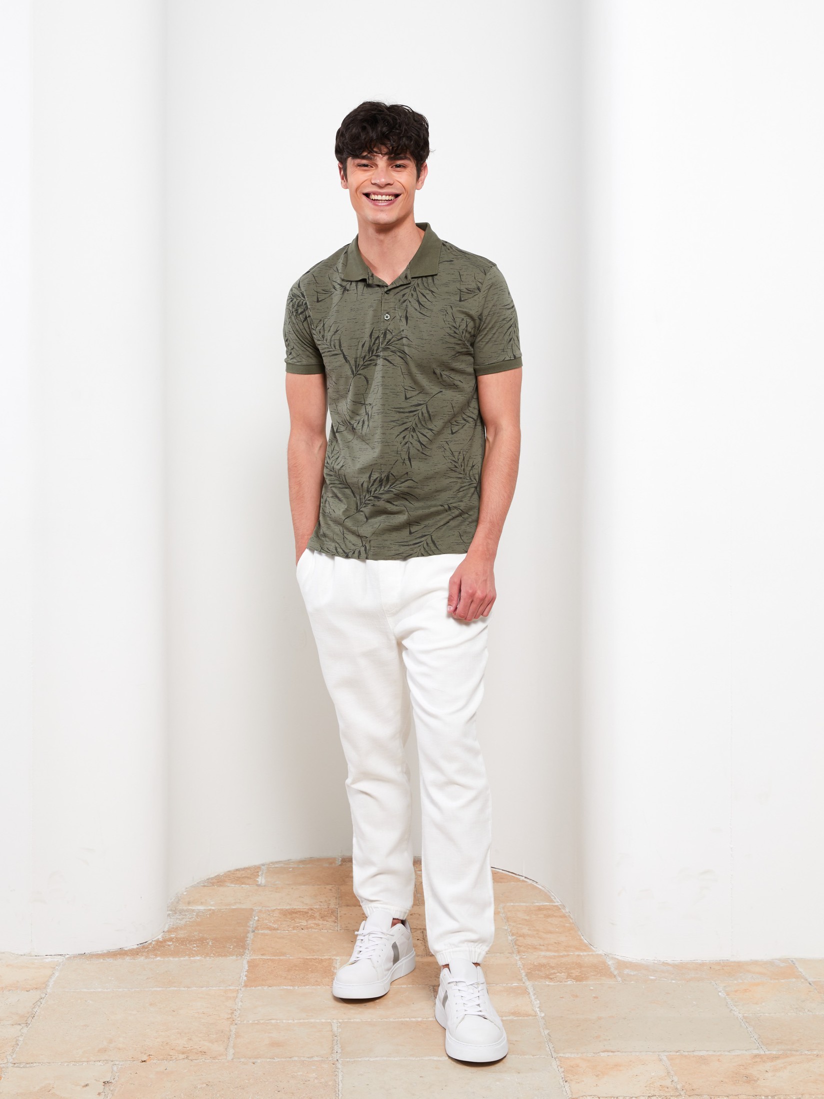 LC Waikiki Muška majica S2HG63Z8-Q1B, Kaki