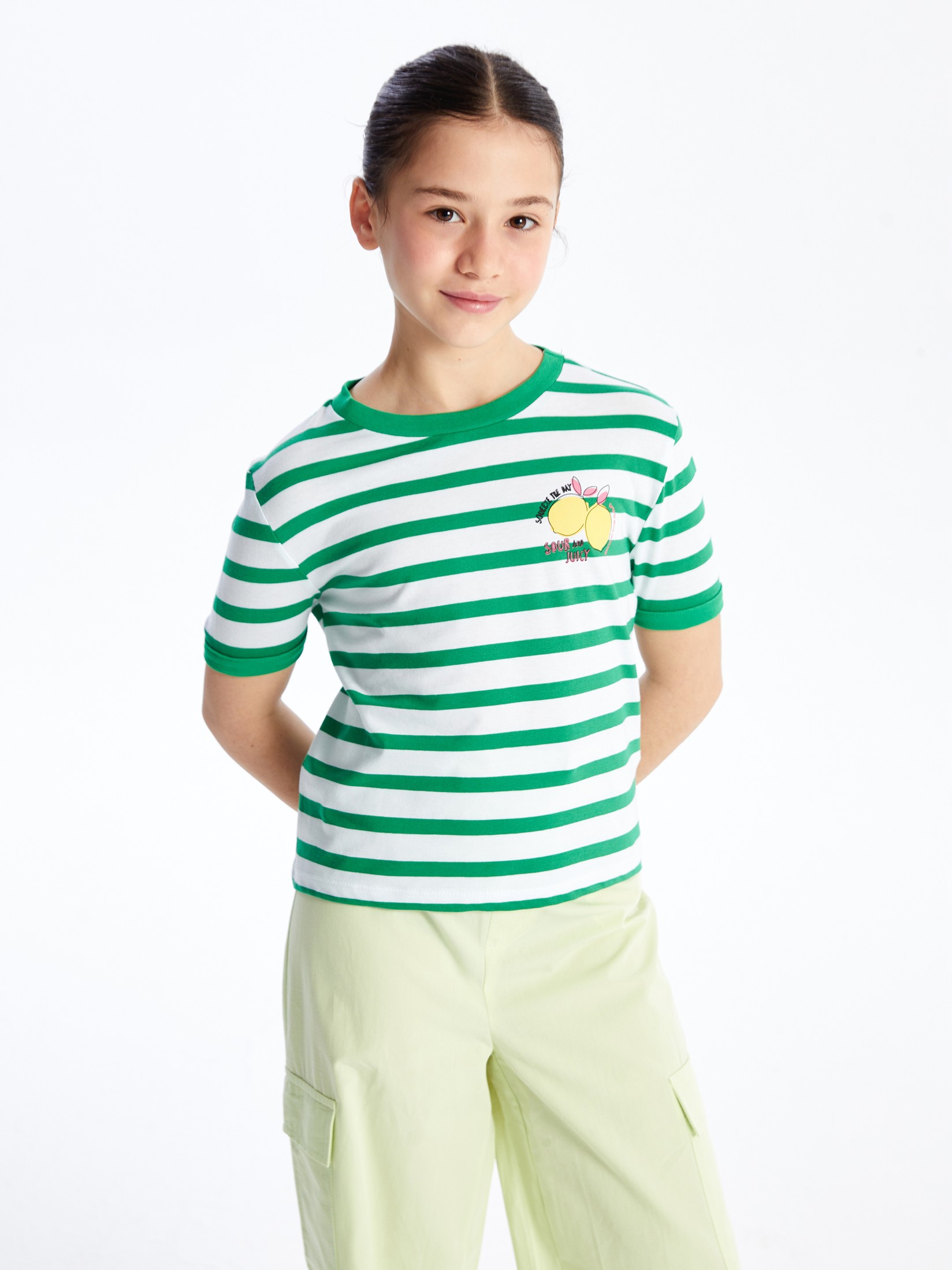 LC Waikiki Majica za devojčice S4AY81Z4-LFT, Zelena