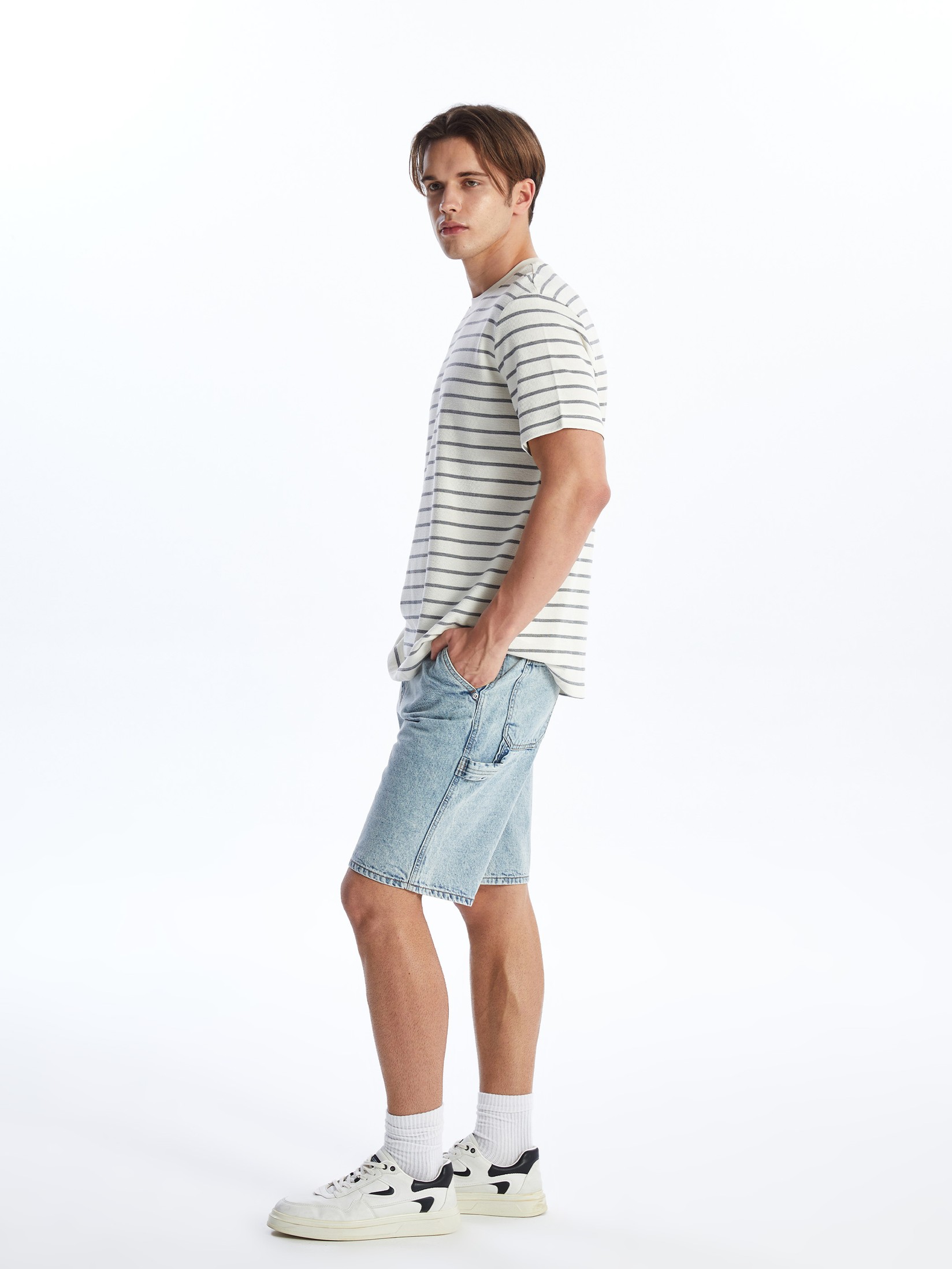 LC Waikiki Muški teksas šorc S4GA86Z8-311, Indigo