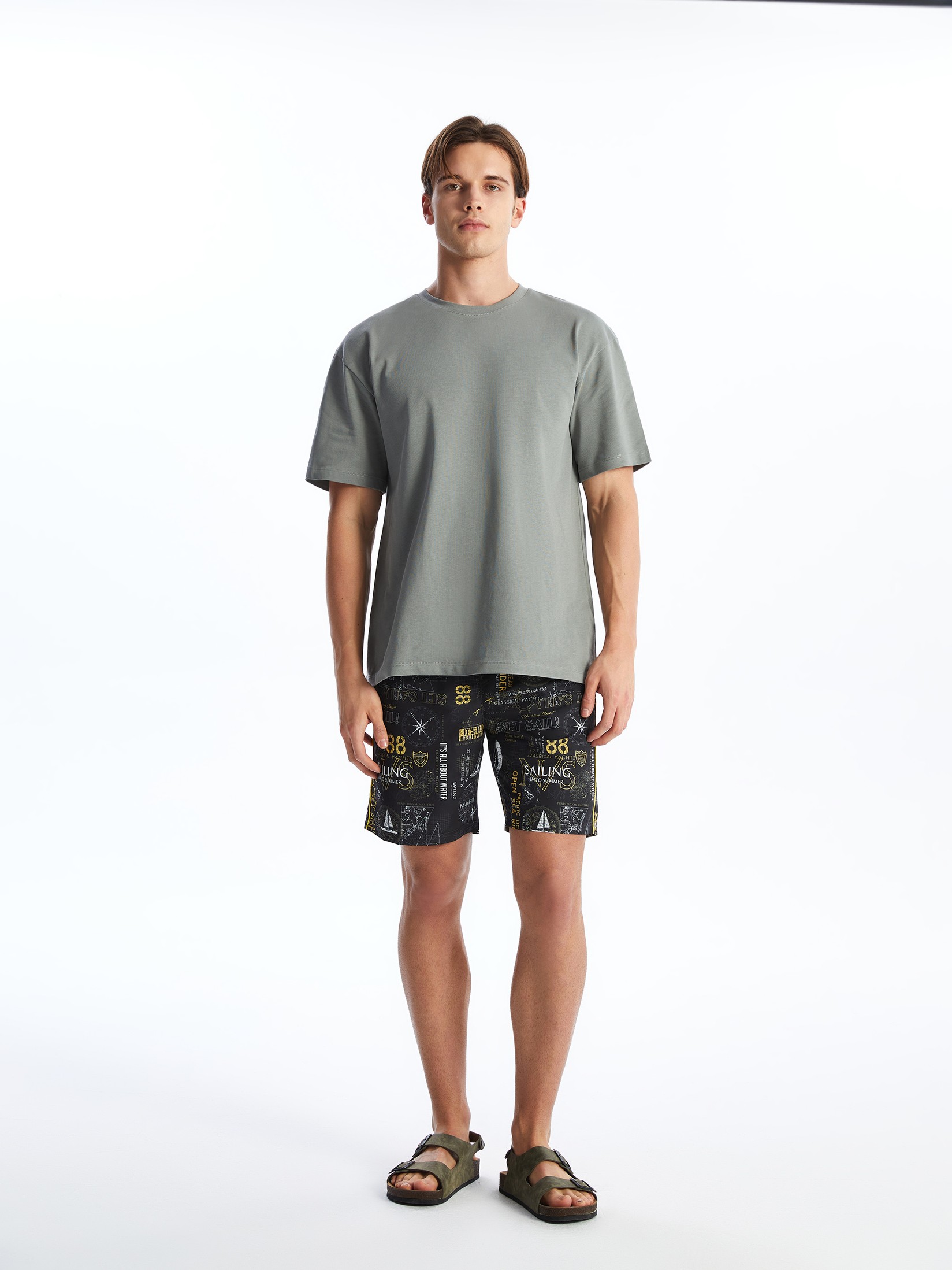 LC Waikiki Muški kupaći kostim S4CT30Z8-LQ9, Antracit