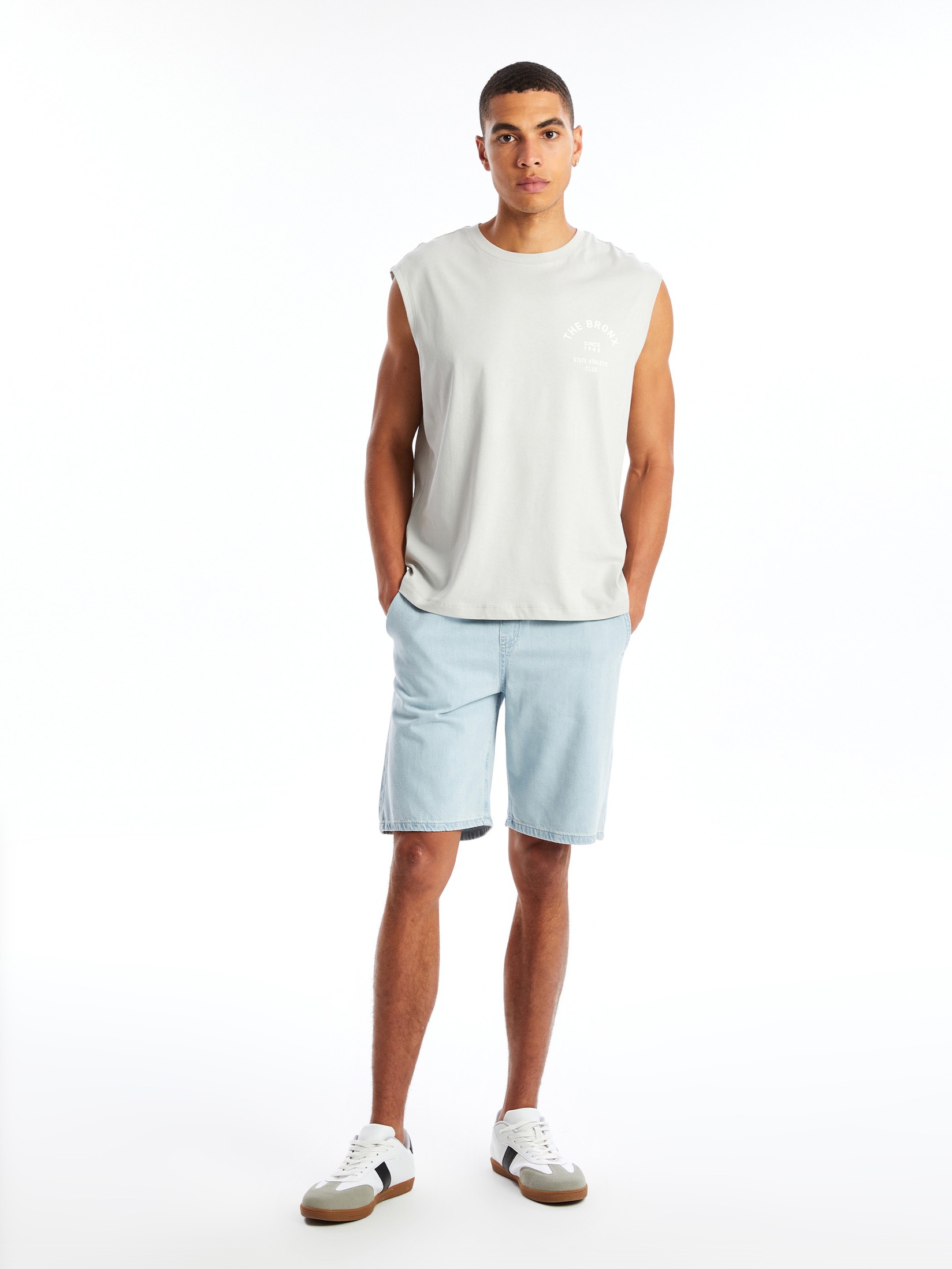 LC Waikiki Muški teksas šorc S4H202Z8-311, Indigo