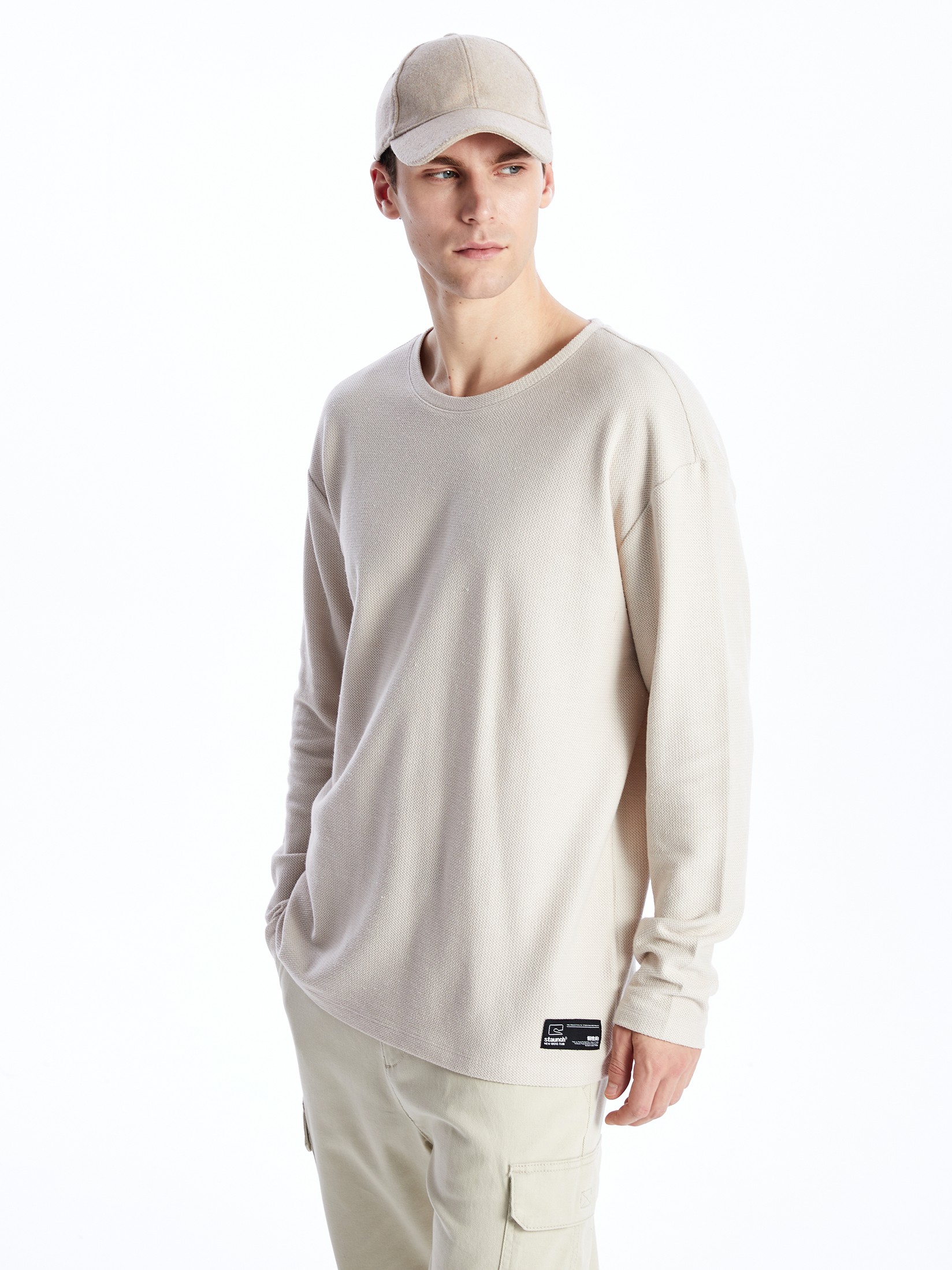 LC Waikiki Muška majica S41416Z8-VKC, Bež