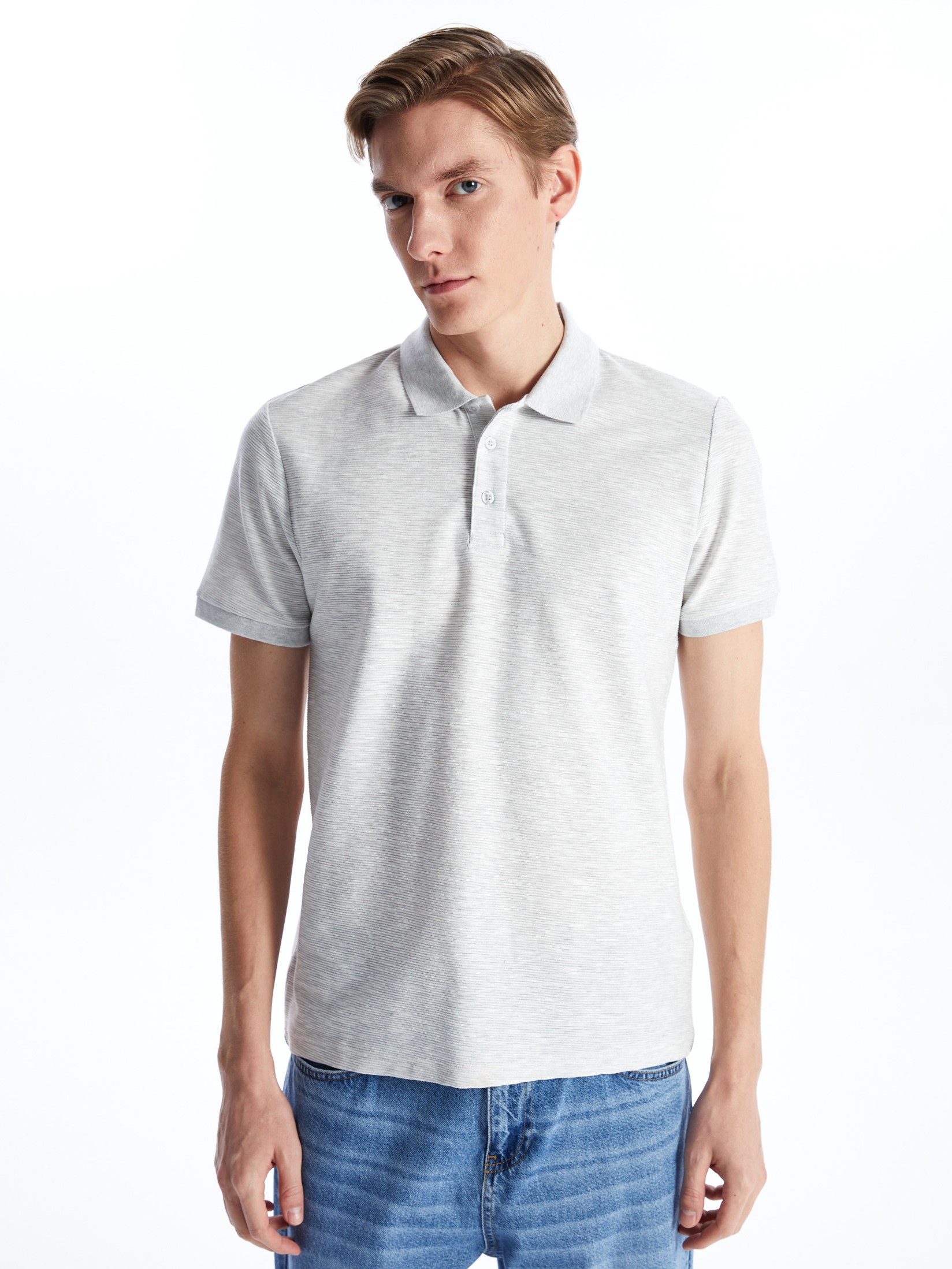 LC Waikiki Muška majica S4BM82Z8-LAL, Svetlosiva