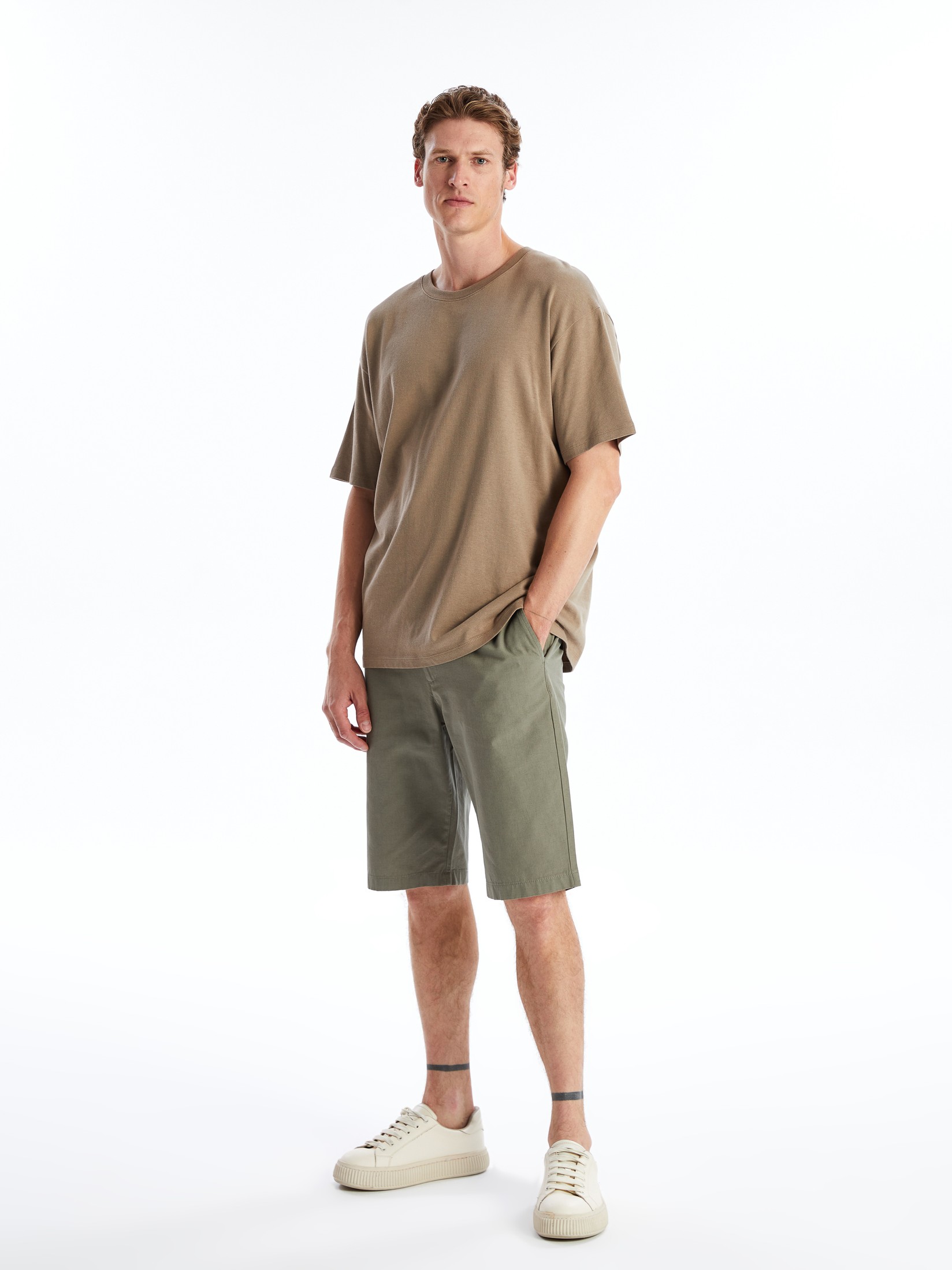 LC Waikiki Muški šorc S4BR66Z8-Y00, Kaki