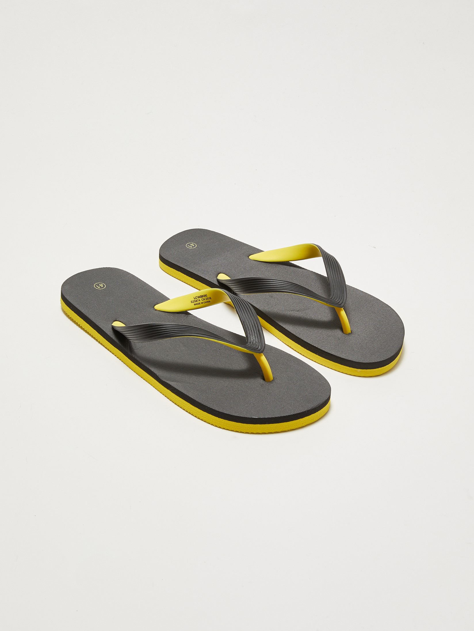 LC Waikiki Muške papuče S25874Z8-HUC, Crne