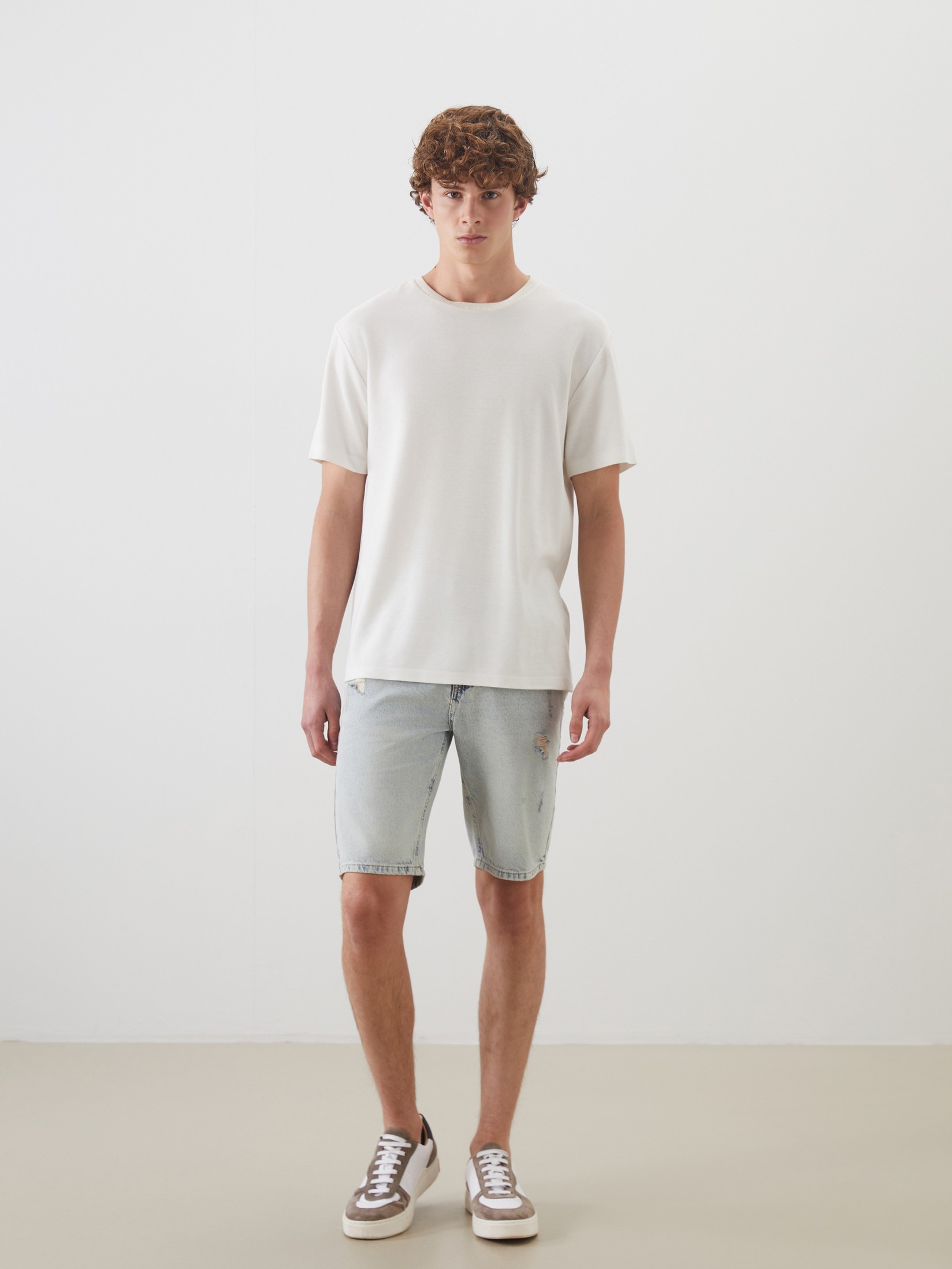 LC Waikiki Muški teksas šorc S4GA60Z8-311, Indigo