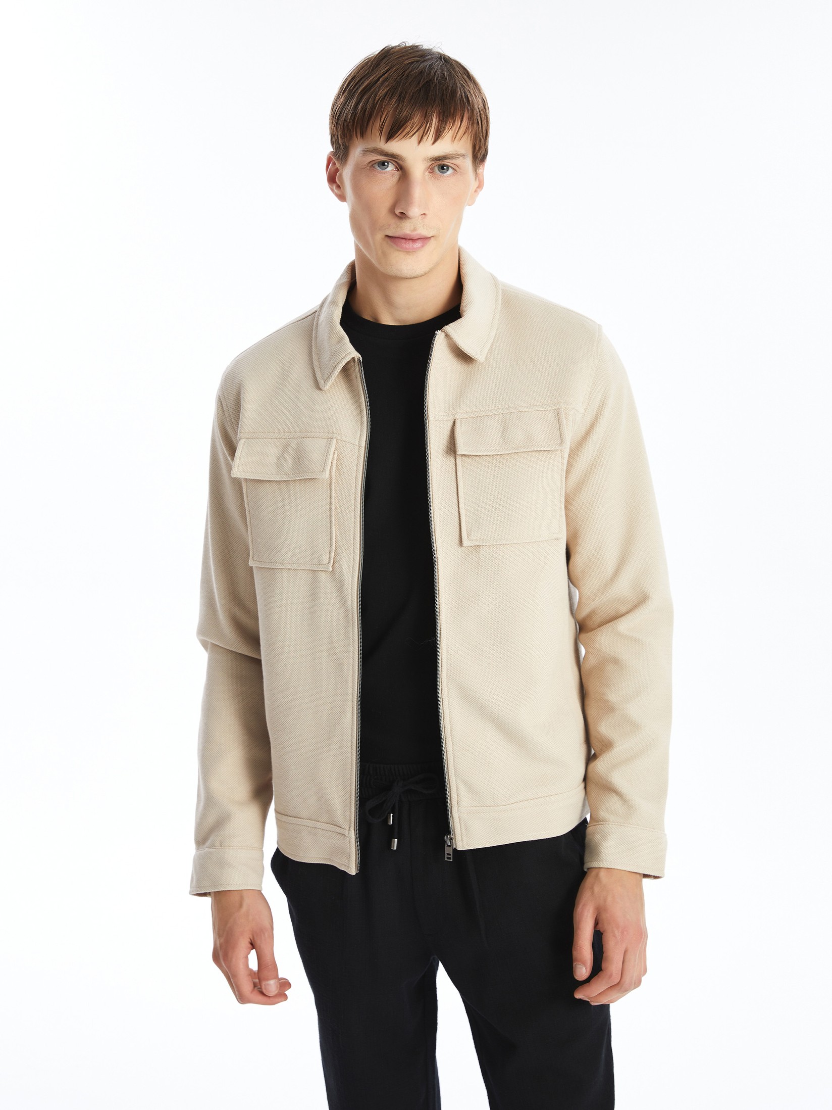 LC Waikiki Muška jakna S40816Z8-VK6, Bež