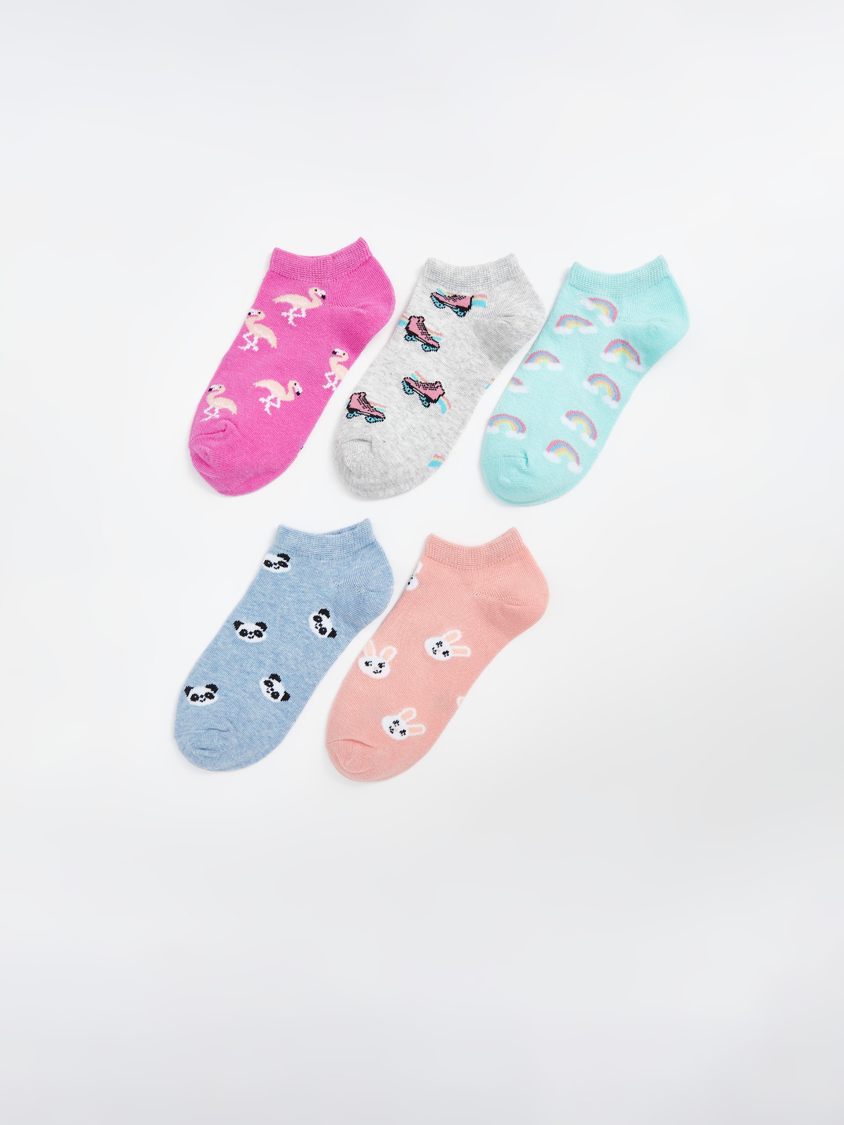 LC Waikiki Čarape za devojčice S50501Z4-J3X, 5 komada, Roze