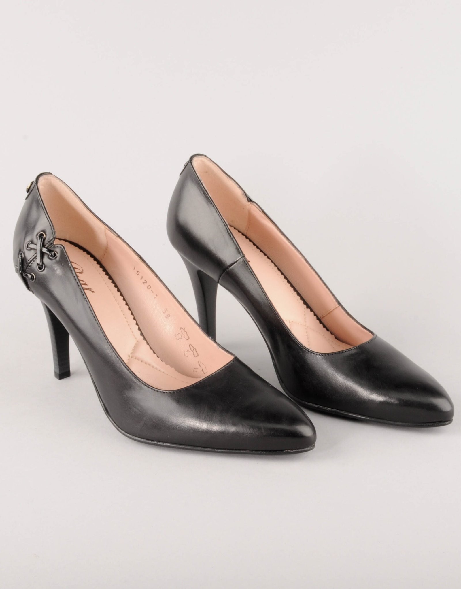 Paar Ženske kožne salonke 15120-1, Crne