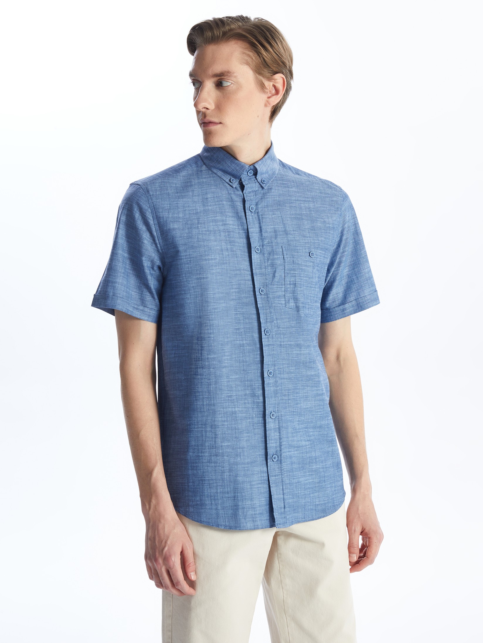 LC Waikiki Muška košulja S41950Z8-CS6, Indigo