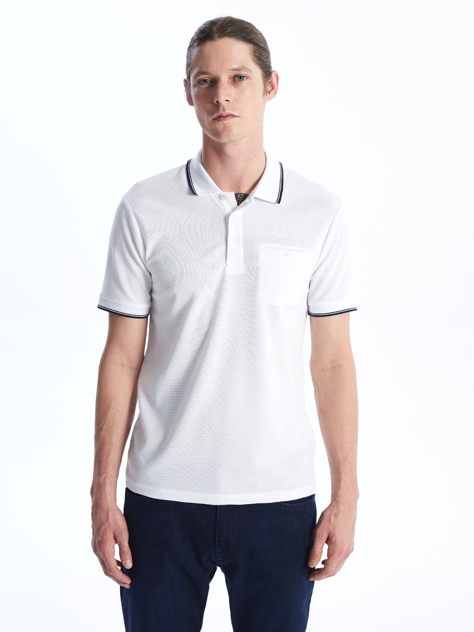 LC Waikiki Muška majica S41108Z8-Q6K, Bela