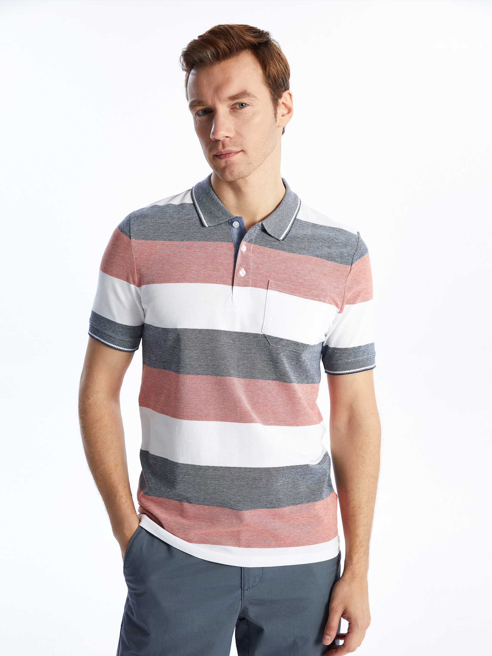 LC Waikiki Muška majica S45314Z8-LGZ, Narandžasta