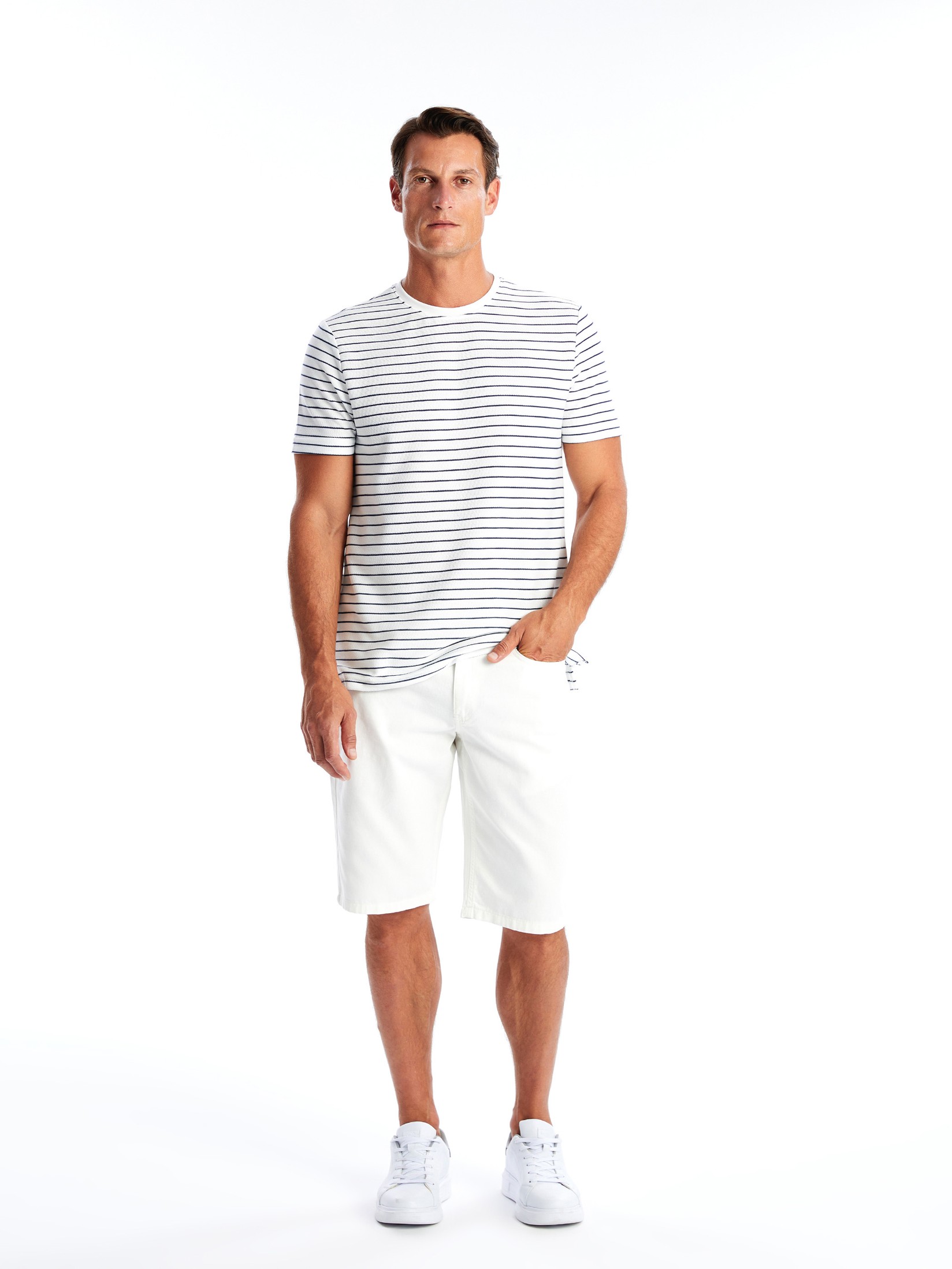 LC Waikiki Muški šorc S48371Z8-Q6K, Beli