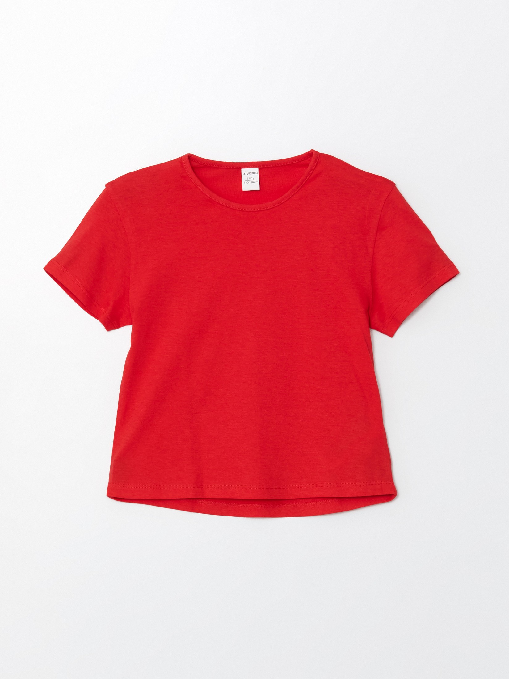 LC Waikiki Majica za devojčice S54140Z1-GXV, Crvena