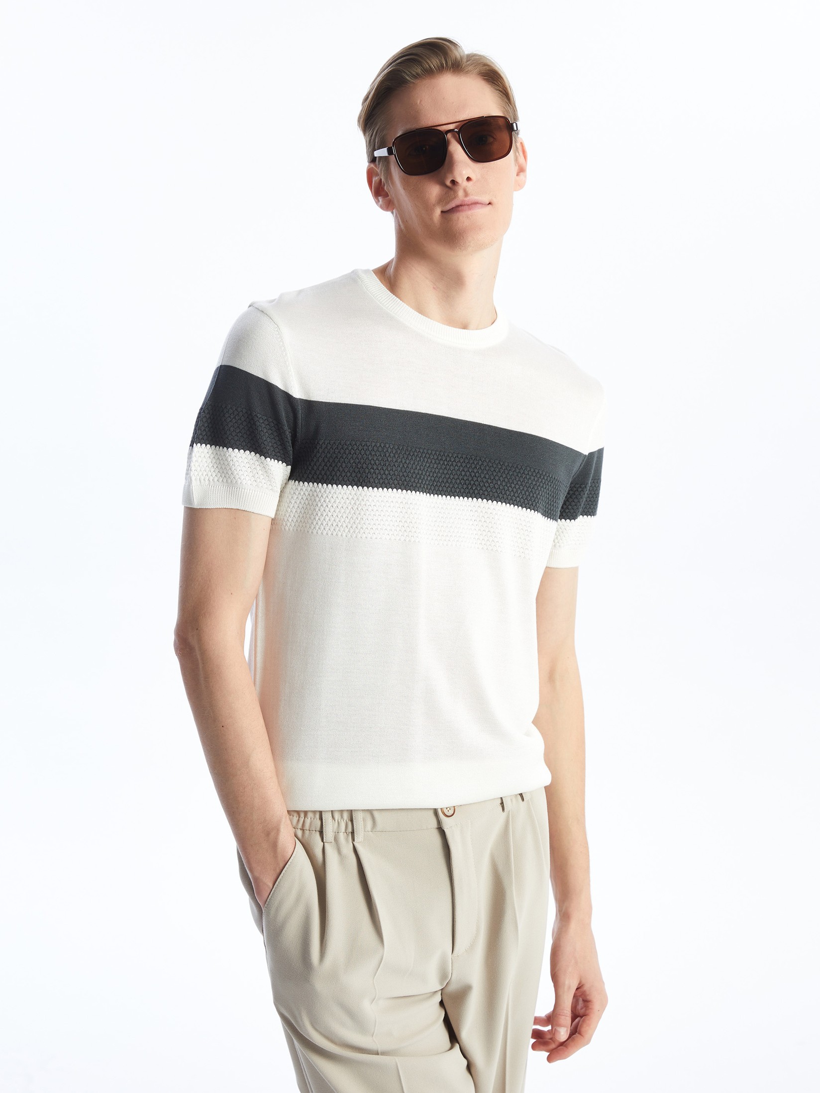 LC Waikiki Muški džemper S43744Z8-VFB, Antracit