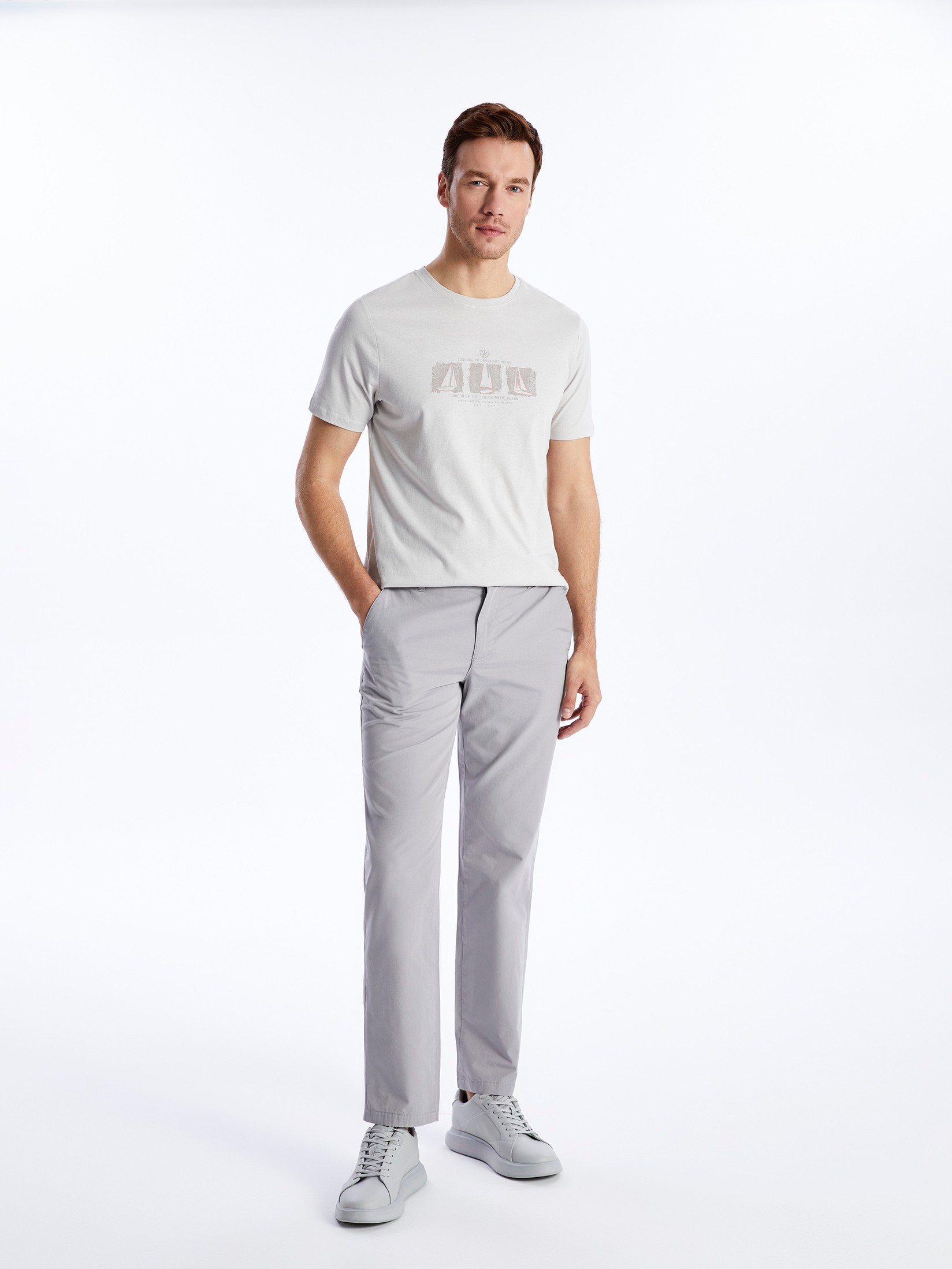 LC Waikiki Muške patalone S41708Z8-PUZ, Sive