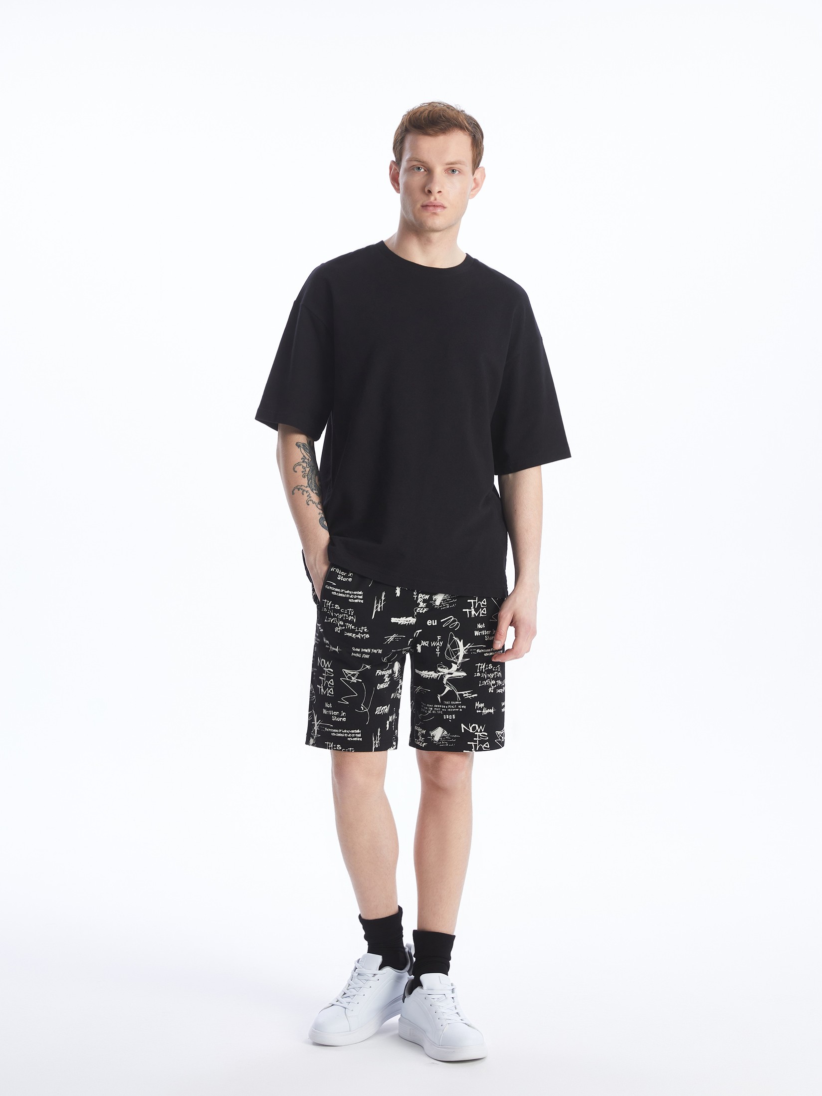 LC Waikiki Muški šorc S4DE77Z8-CVL, Crni