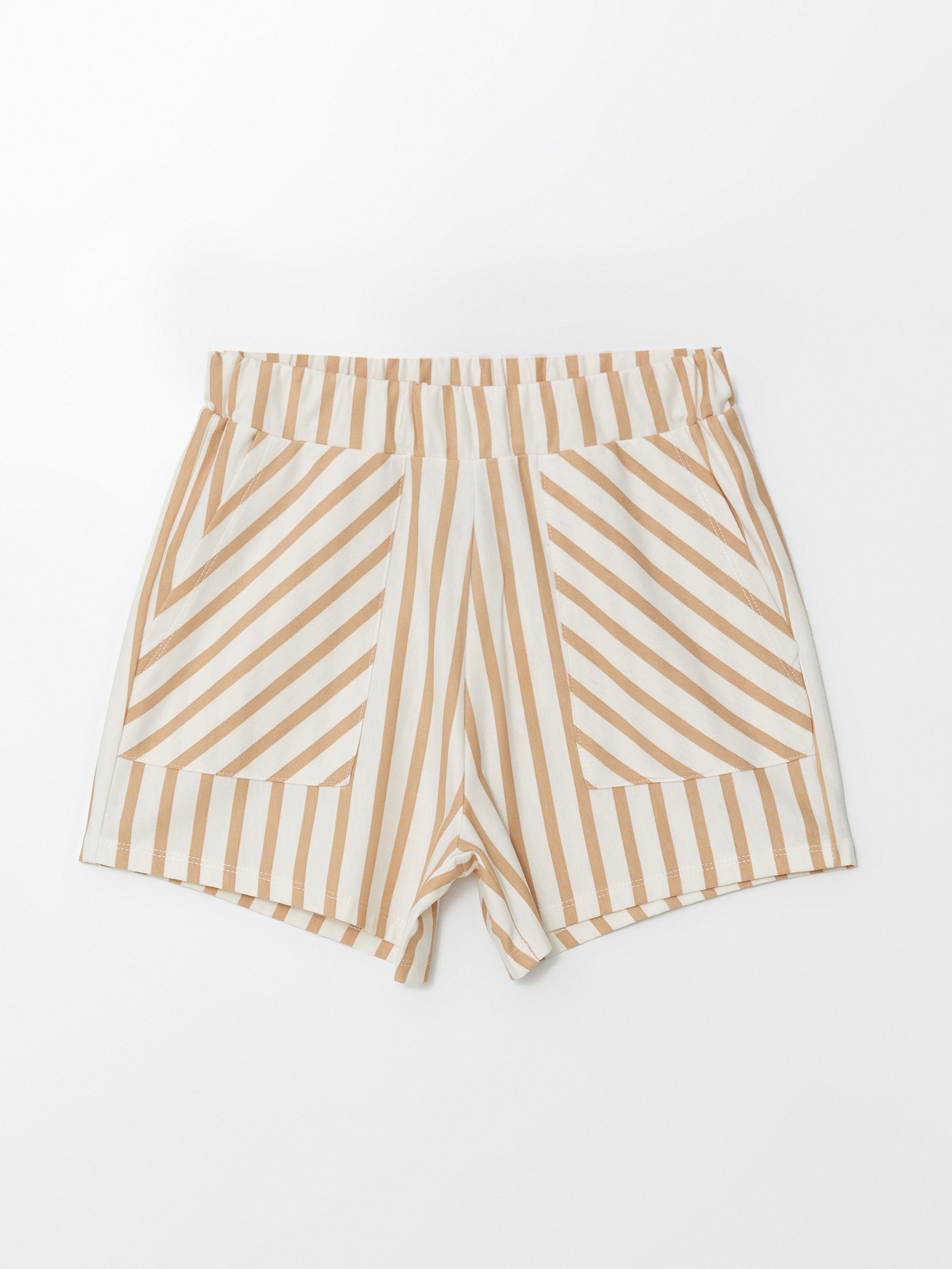 LC Waikiki Šorc za devojčice S4DM68Z4-LRA, Svetlobež